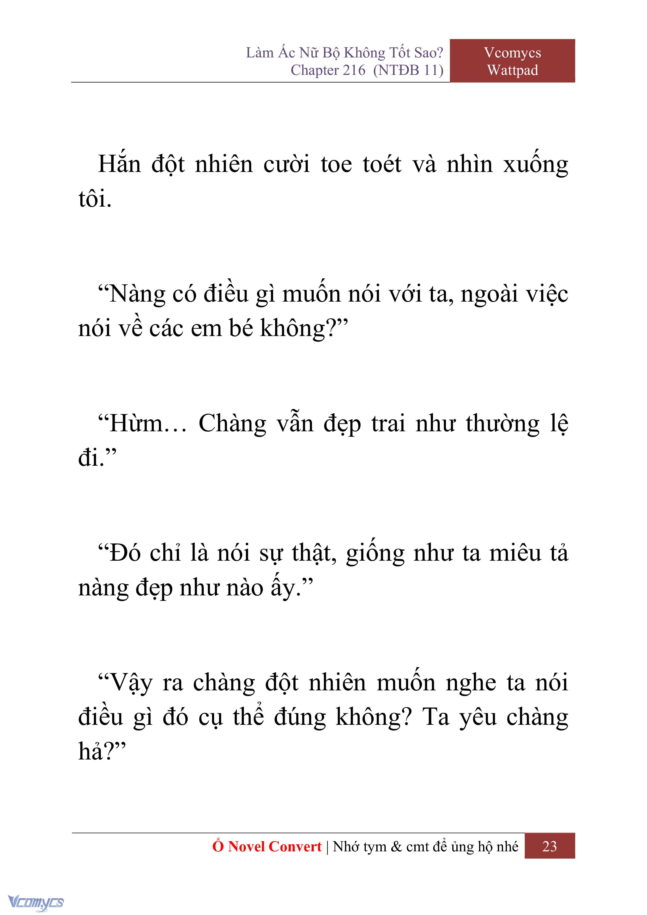 [Novel] Làm Ác Nữ Bộ Không Tốt Sao? Chap 216 - Trang 2
