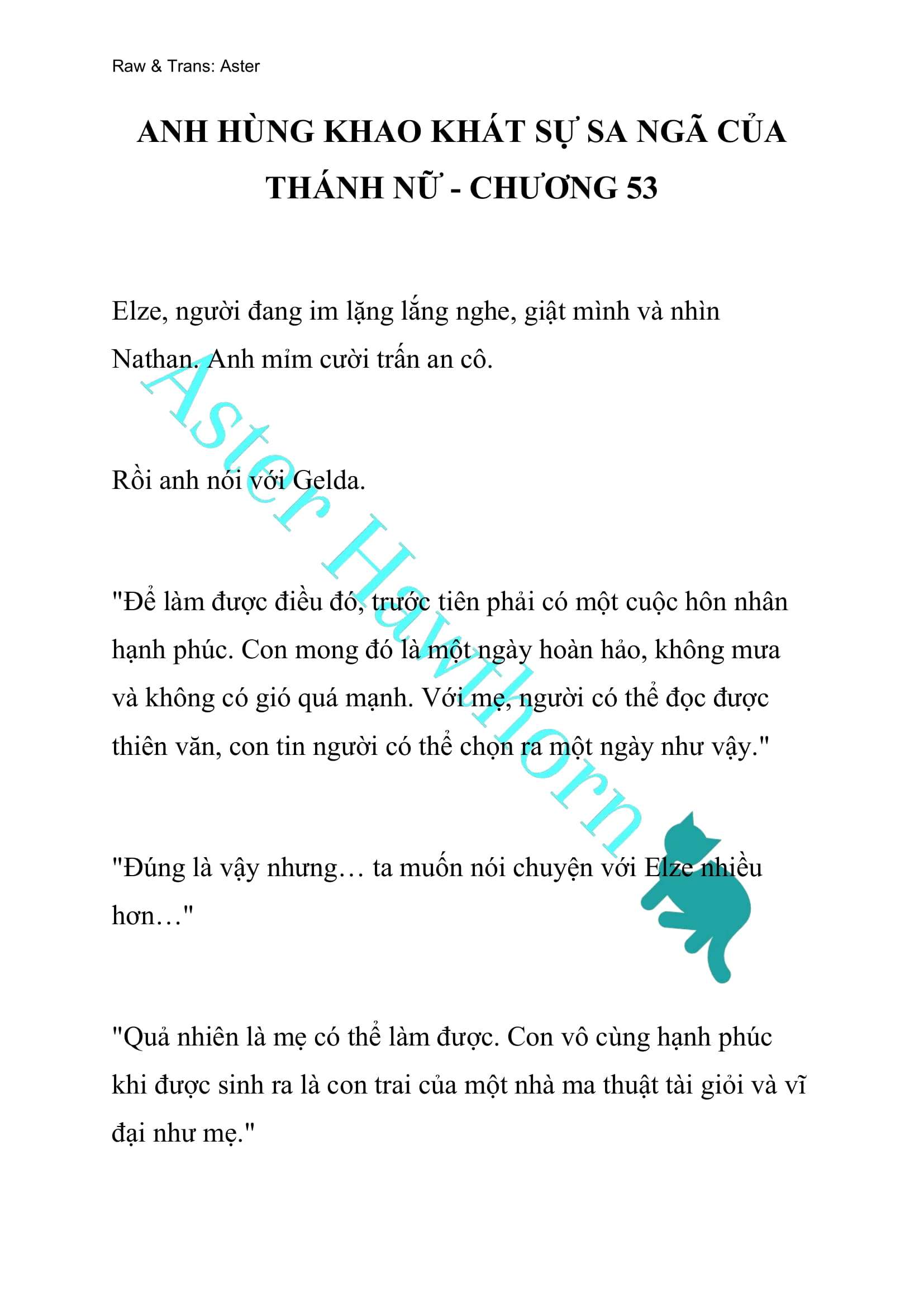 [NOVEL] Anh Hùng Khao Khát Sự Sa Ngã Của Thánh Nữ Chap 53 - Trang 2