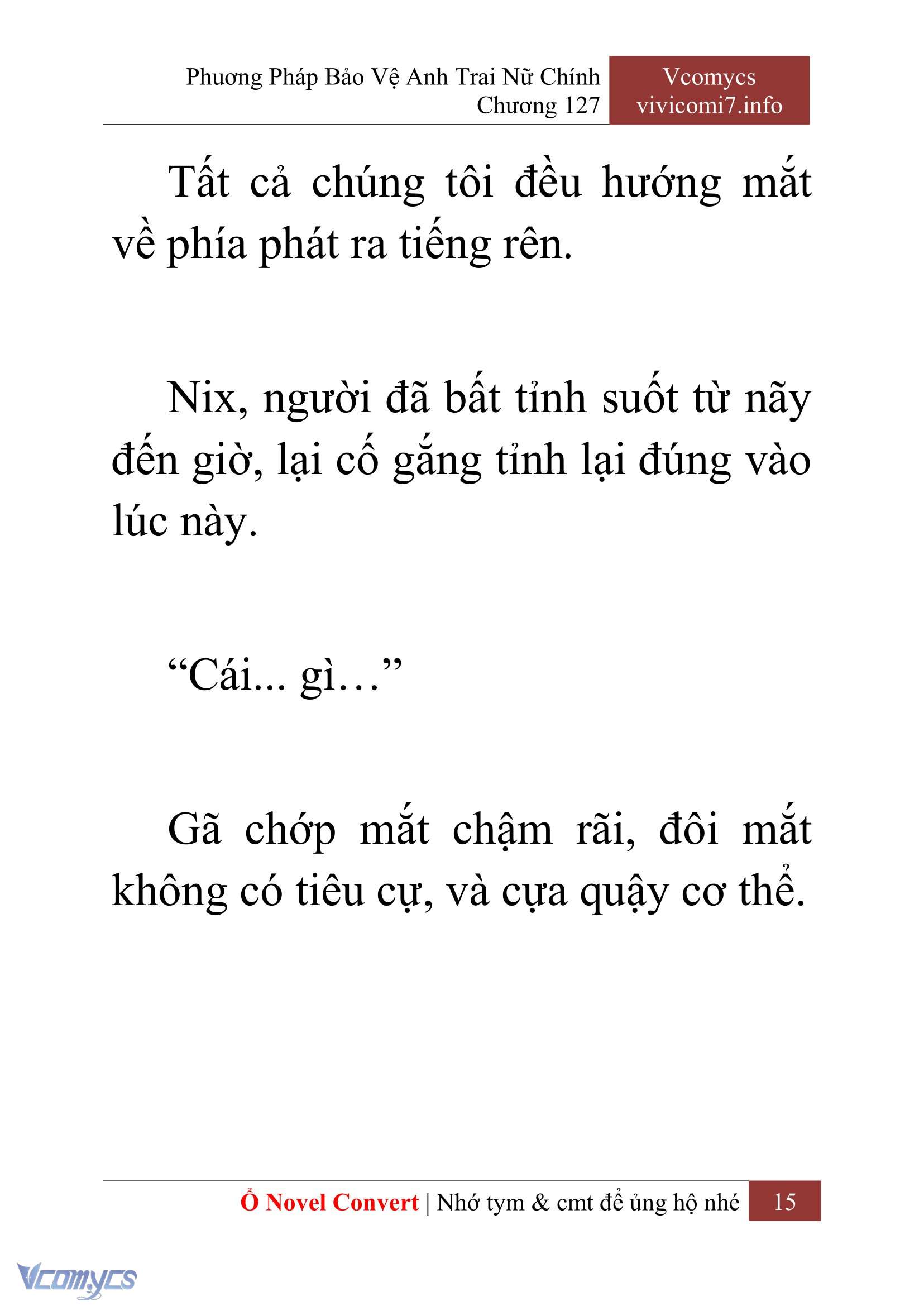 [Novel] Phương Pháp Bảo Vệ Anh Trai Nữ Chính Chap 127 - Trang 2