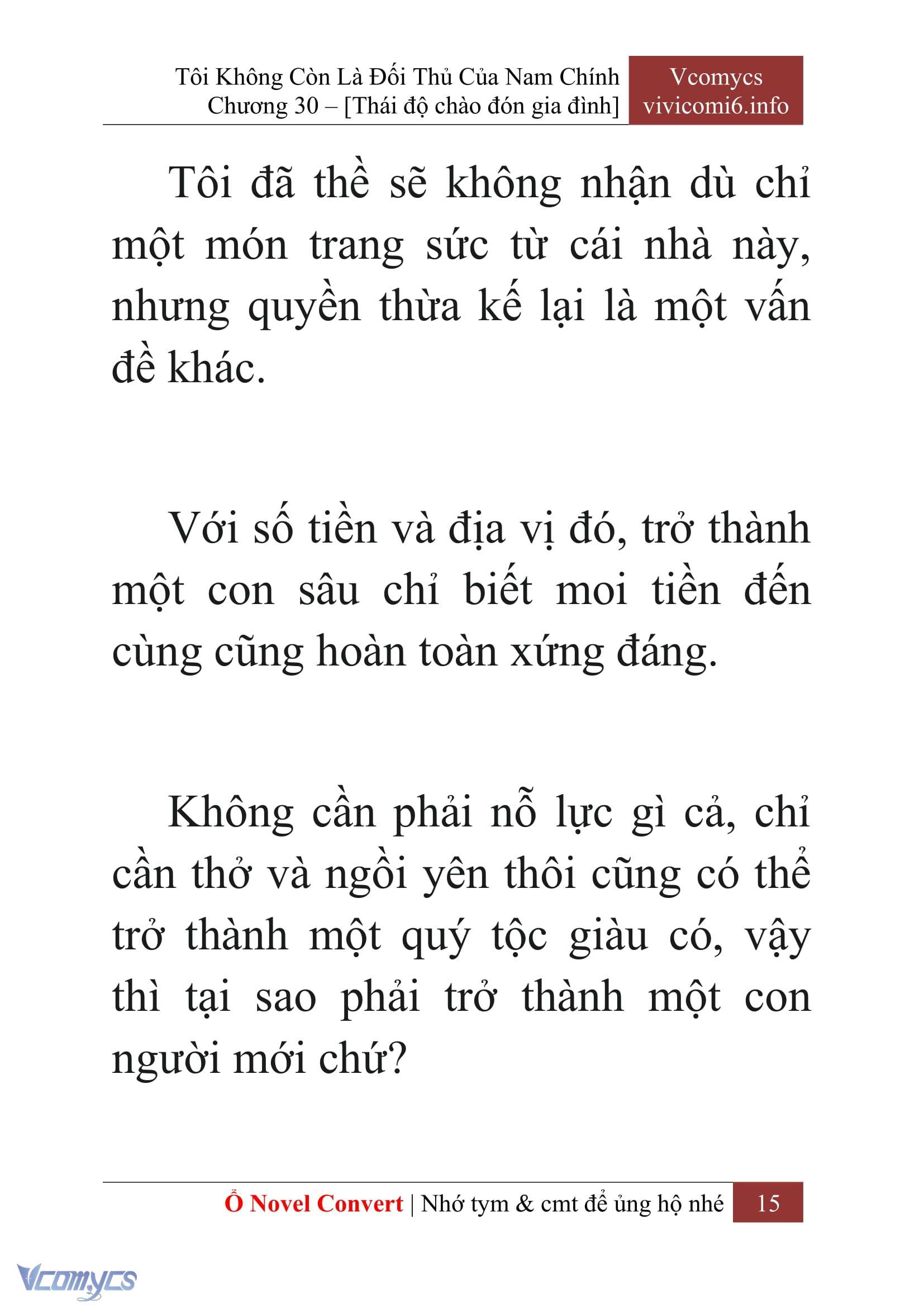 [Novel] Tôi Không Còn Là Đối Thủ Của Nam Chính Chap 30 - Trang 2