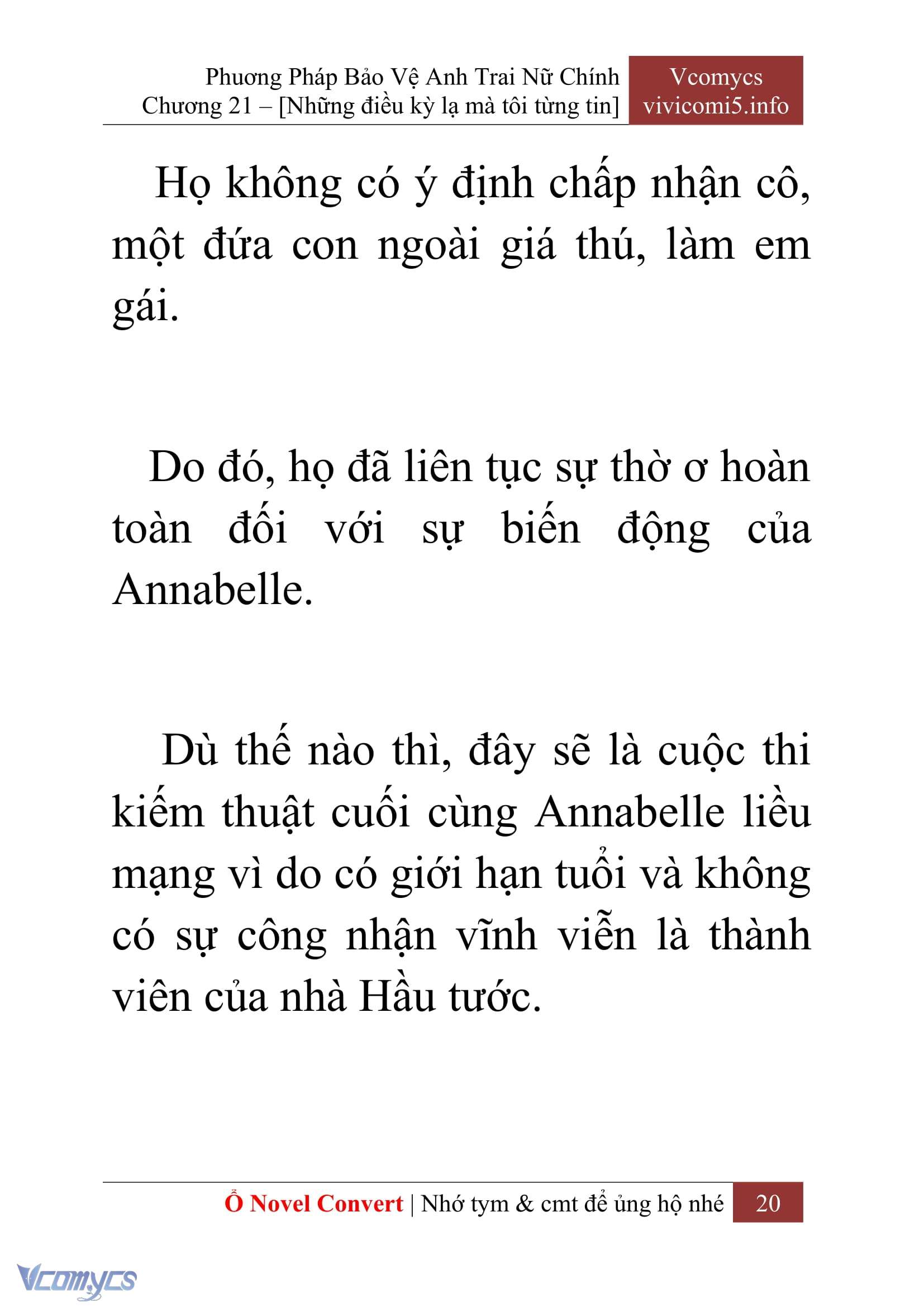 [Novel] Tôi Không Còn Là Đối Thủ Của Nam Chính Chap 21 - Trang 2