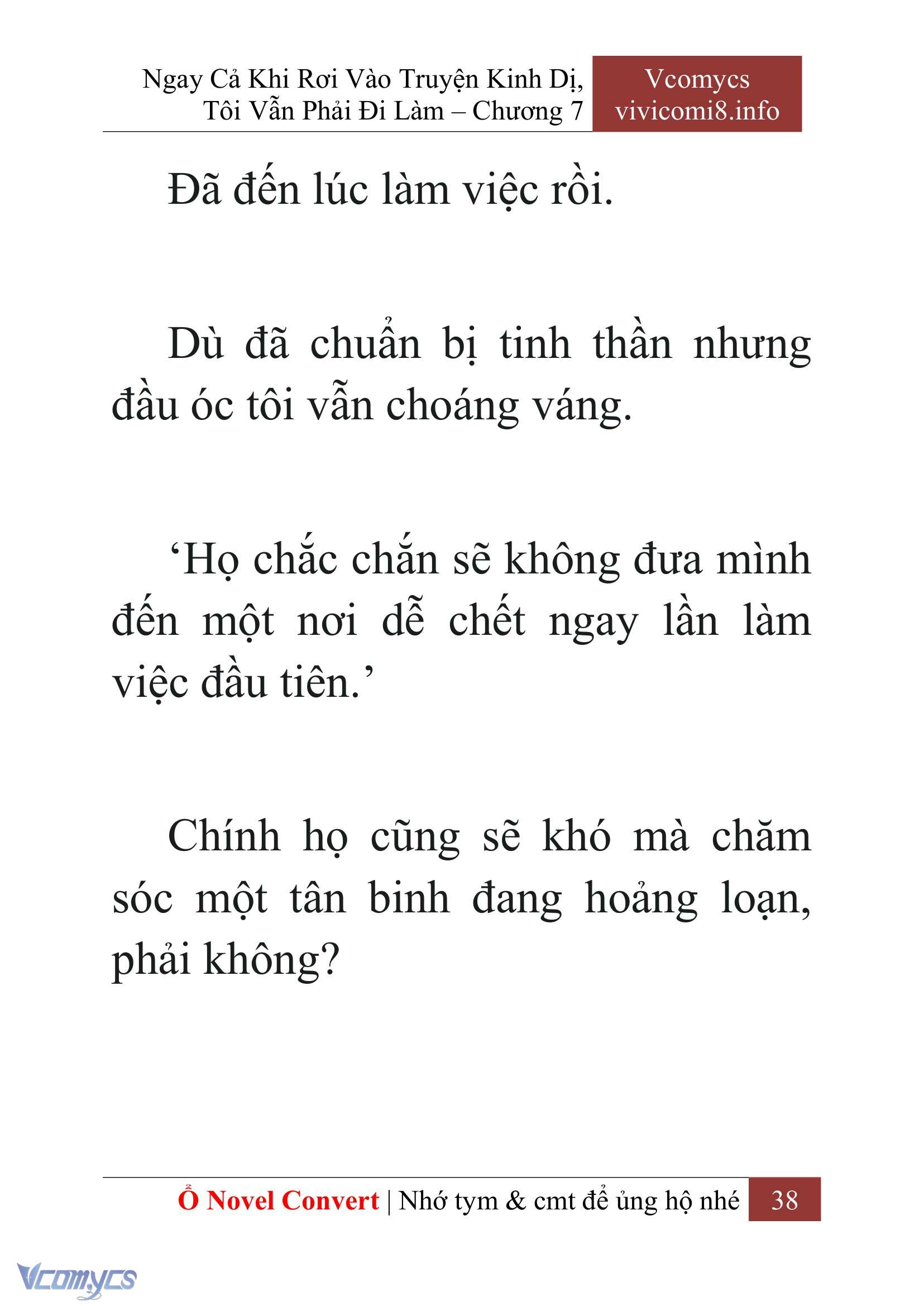 [Novel] Ngay Cả Khi Rơi Vào Truyện Kinh Dị, Tôi Vẫn Phải Đi Làm Chap 7 - Next Chap 8