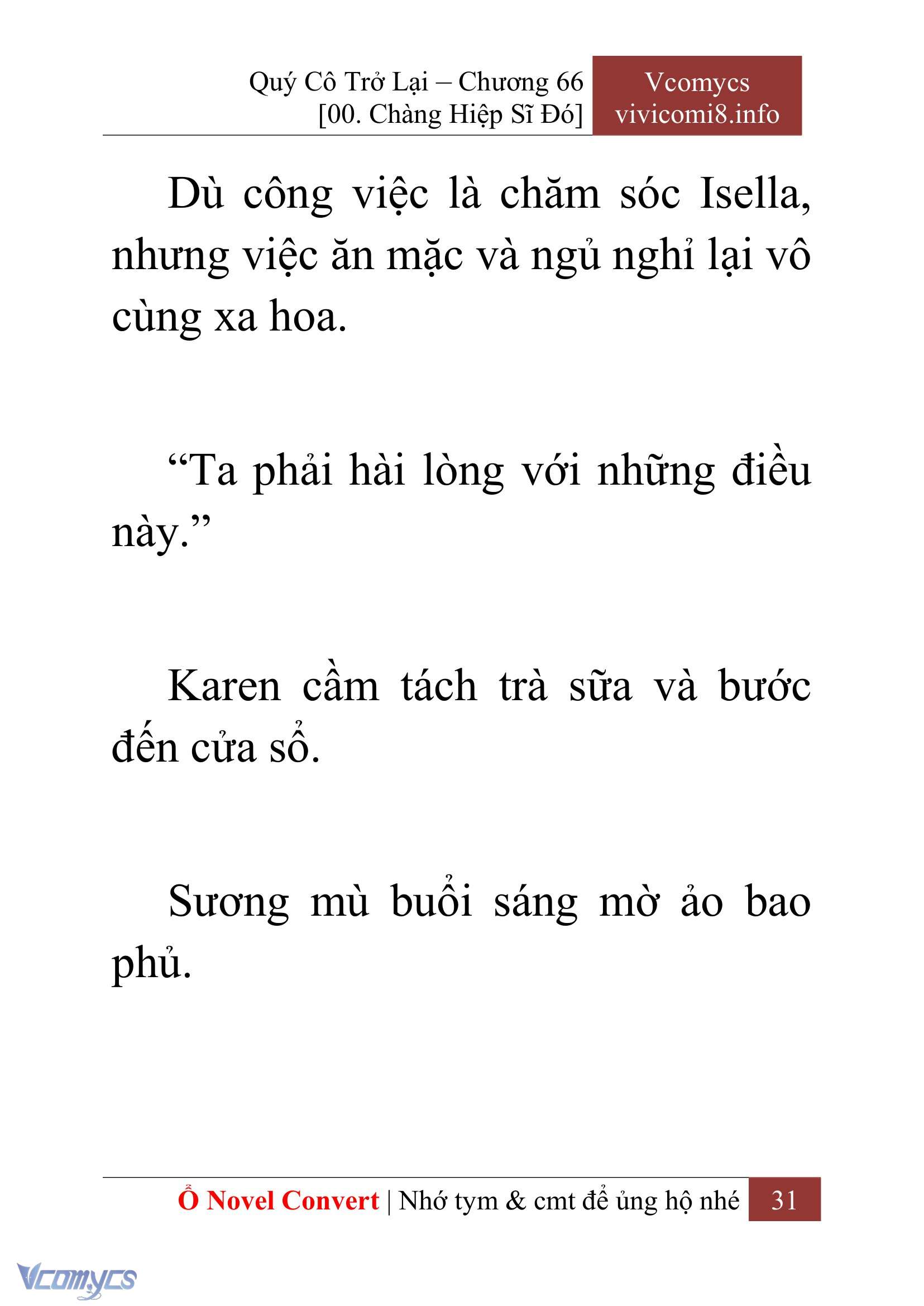 [Novel] Quý Cô Trở Lại Chap 66 - Trang 2