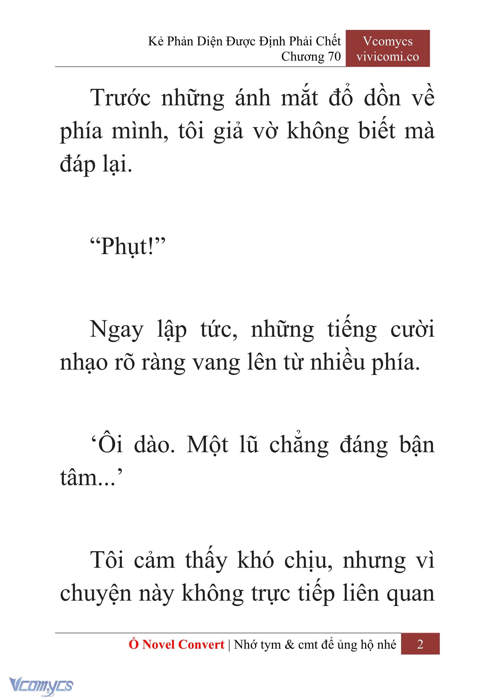 [Novel] Kẻ Phản Diện Được Định Phải Chết Chap 70 - Trang 2