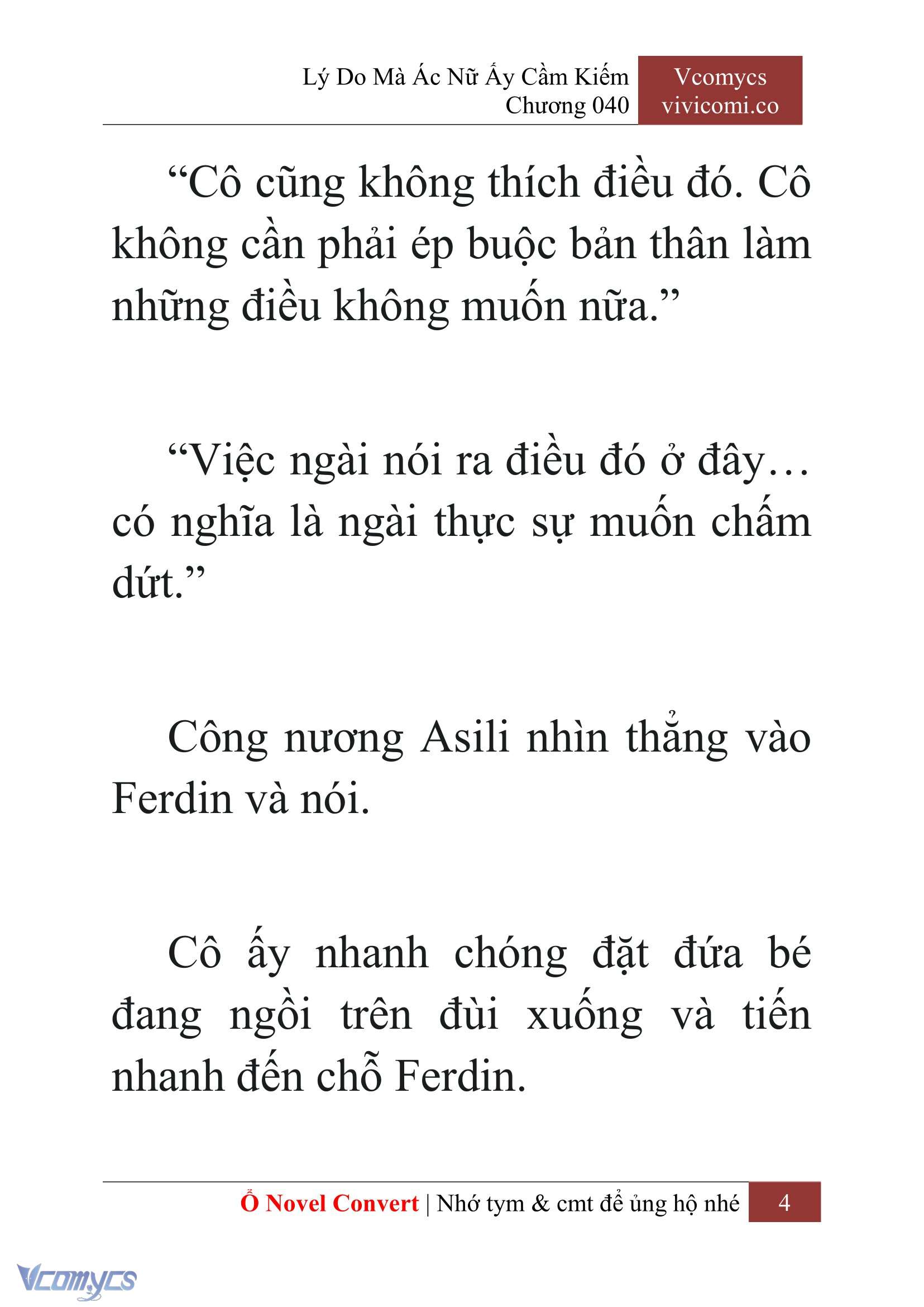 [Novel] Lý Do Mà Ác Nữ Ấy Cầm Kiếm Chap 40 - Next Chap 41