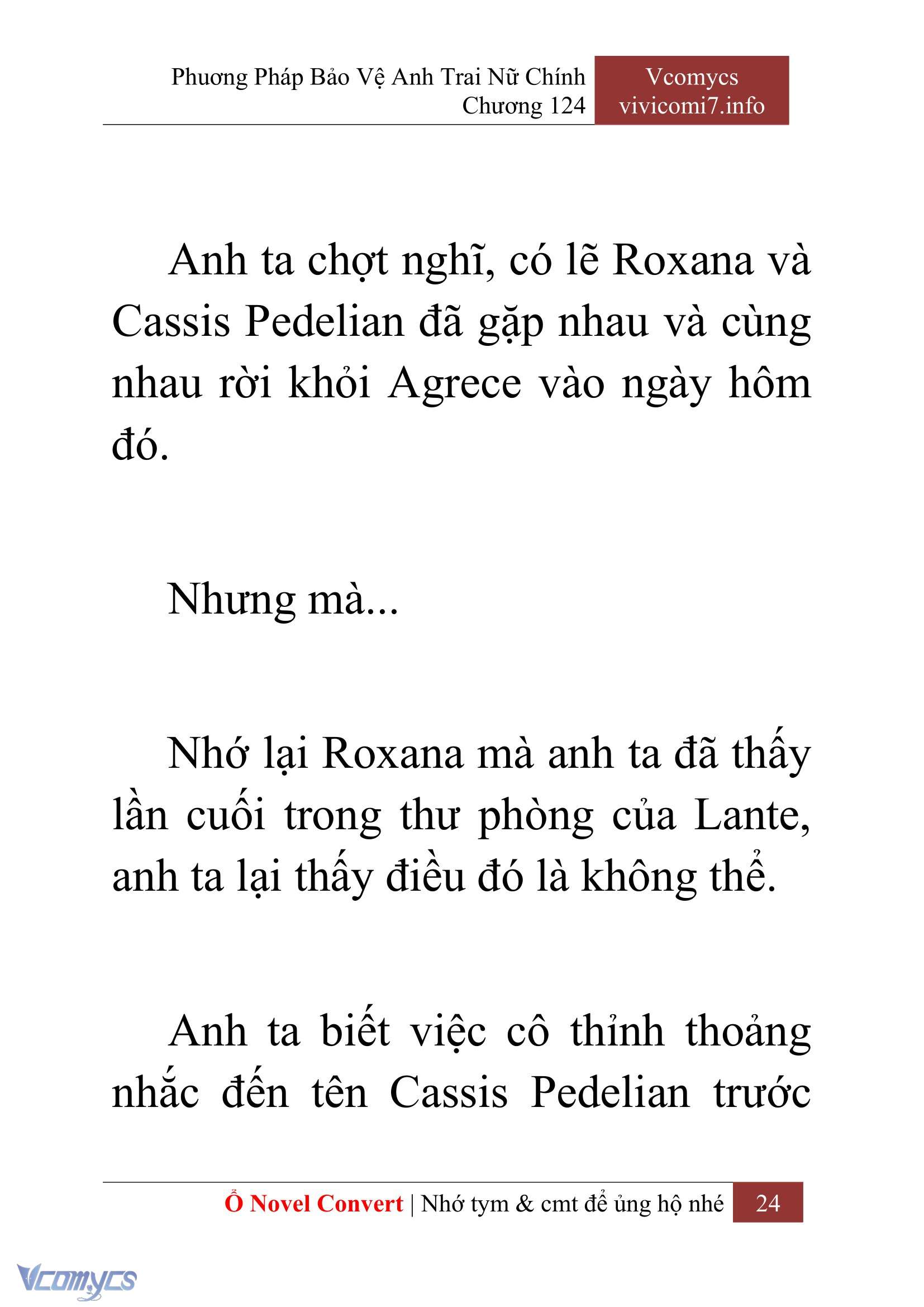 [Novel] Phương Pháp Bảo Vệ Anh Trai Nữ Chính Chap 124 - Trang 2