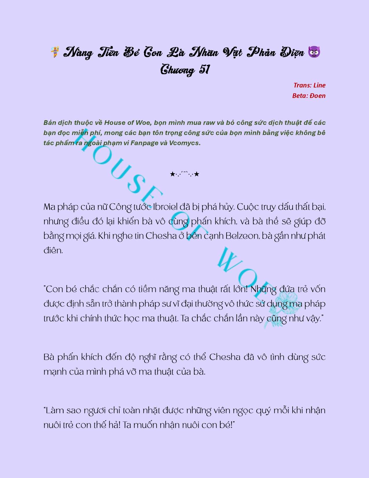 [NOVEL] NÀNG TIÊN BÉ CON LÀ NHÂN VẬT PHẢN DIỆN Chap 51 - Trang 2