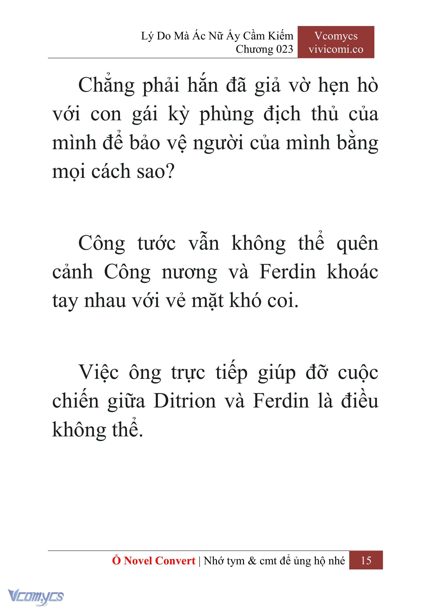 [Novel] Lý Do Mà Ác Nữ Ấy Cầm Kiếm Chap 23 - Trang 2