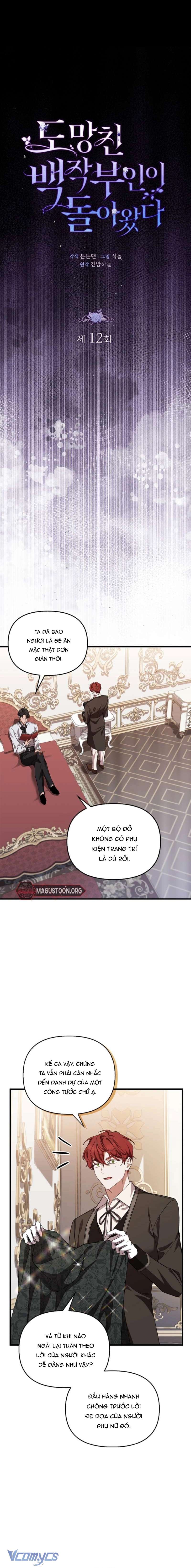 Nữ Bá Tước Bỏ Trốn Đã Quay Trở Lại Chap 12 - Trang 2