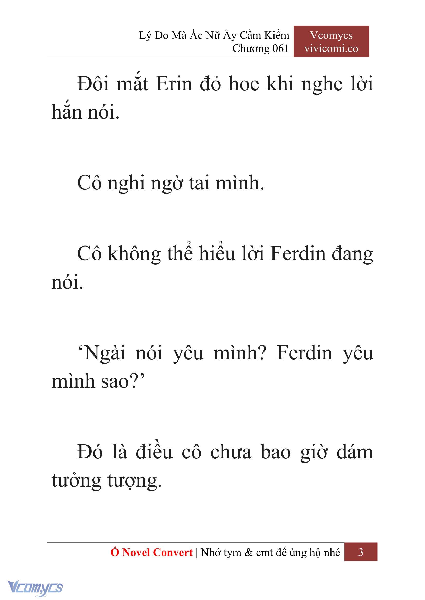 [Novel] Lý Do Mà Ác Nữ Ấy Cầm Kiếm Chap 61 - Trang 2