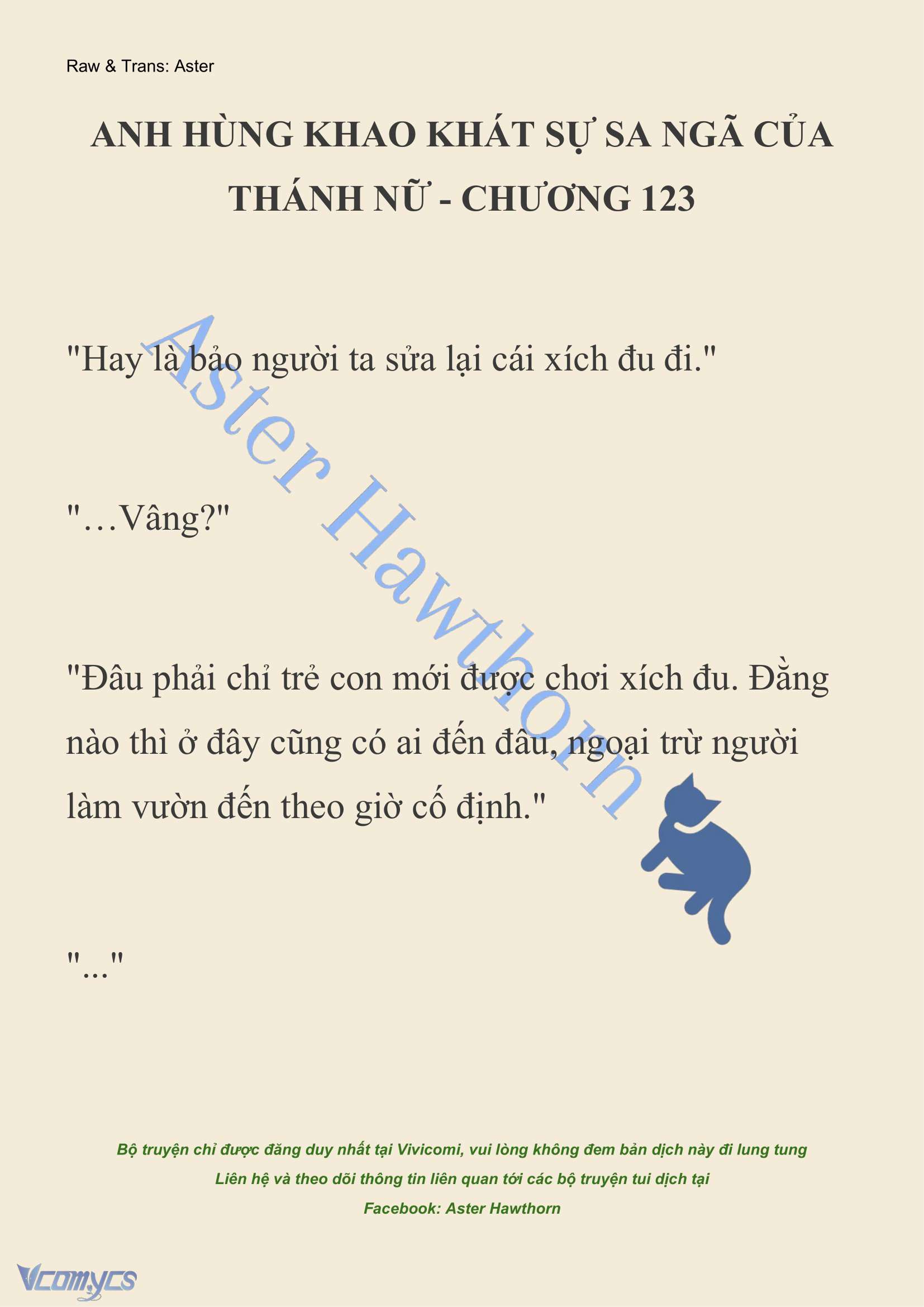 [NOVEL] Anh Hùng Khao Khát Sự Sa Ngã Của Thánh Nữ Chap 123 - Next 