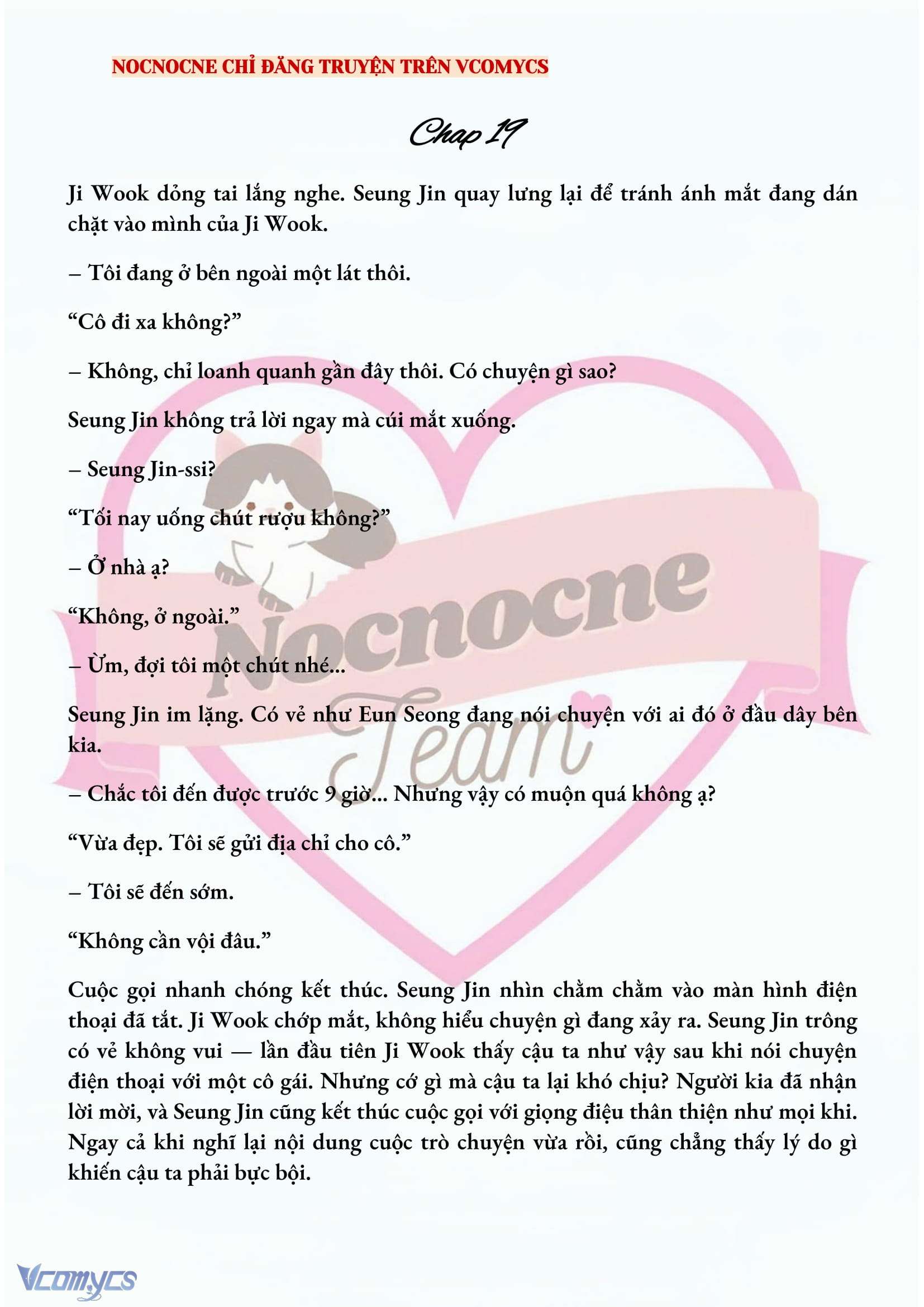 [NOVEL] CHÚNG TA KẾT THÚC VÀO MÙA THU Chap 19 - Next Chap 20