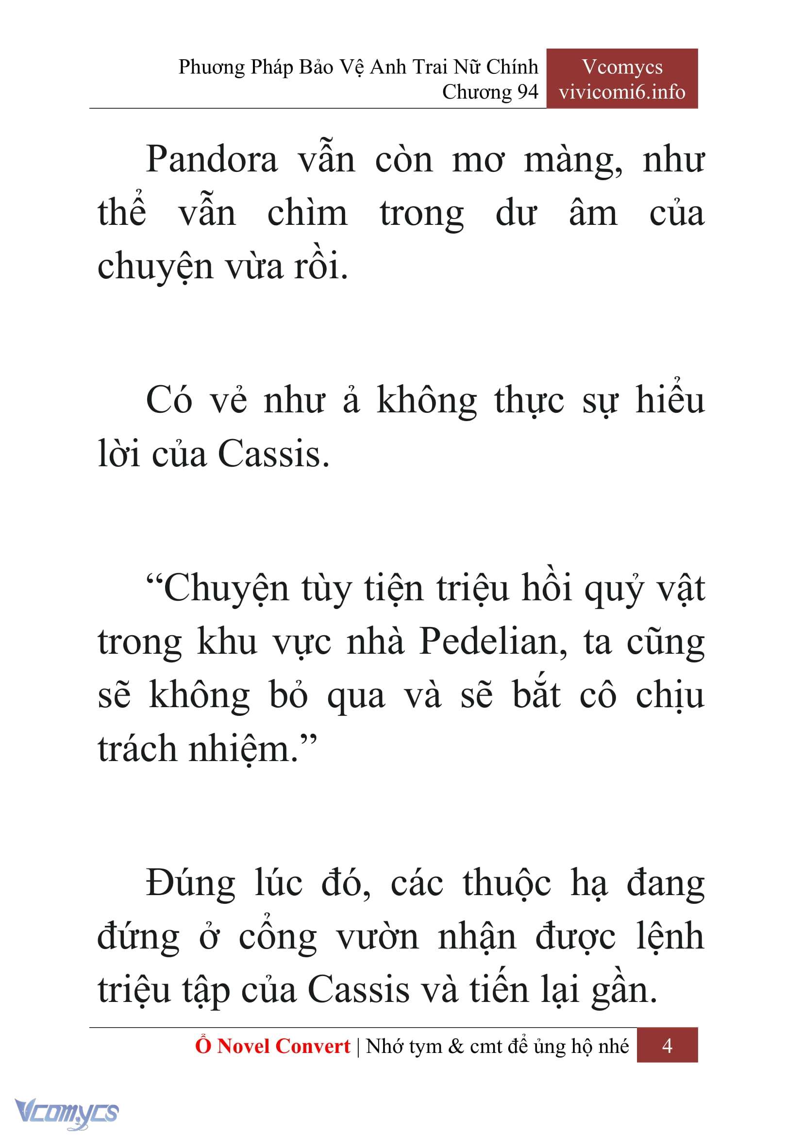 [Novel] Phương Pháp Bảo Vệ Anh Trai Nữ Chính Chap 94 - Trang 2