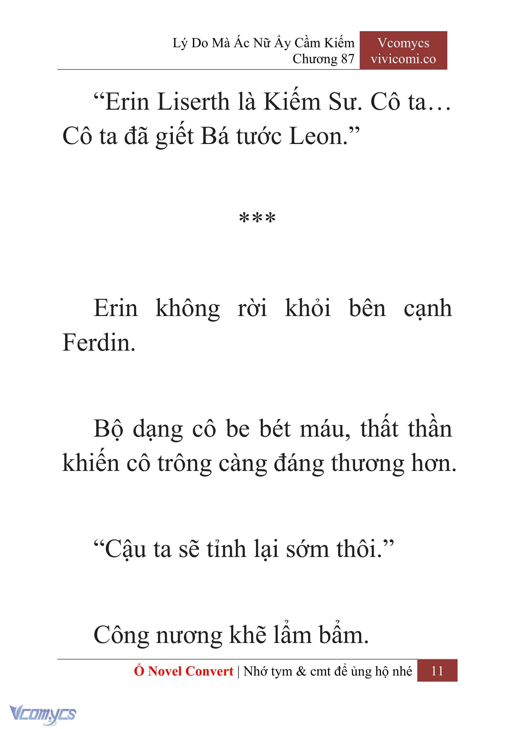 [Novel] Lý Do Mà Ác Nữ Ấy Cầm Kiếm Chap 87 - Trang 2