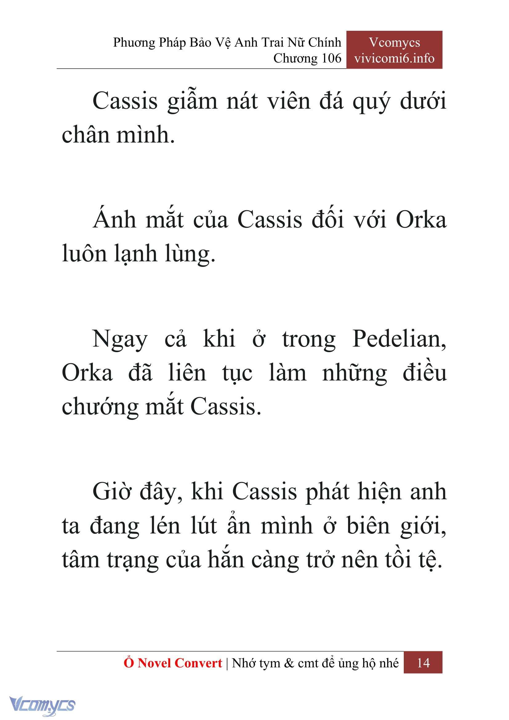 [Novel] Phương Pháp Bảo Vệ Anh Trai Nữ Chính Chap 106 - Trang 2