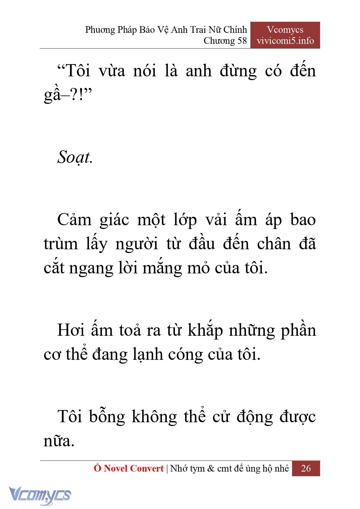 [Novel] Phương Pháp Bảo Vệ Anh Trai Nữ Chính Chap 58 - Trang 2