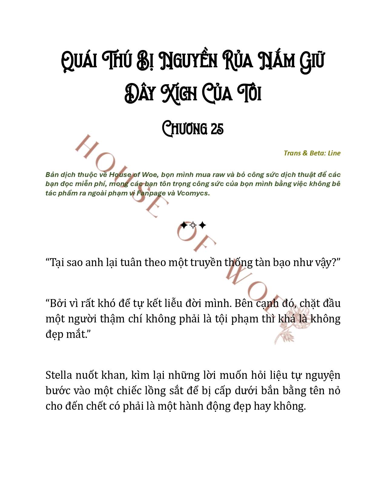 [NOVEL] QUÁI THÚ BỊ NGUYỀN RỦA NẮM GIỮ DÂY XÍCH CỦA TÔI Chap 25 - Trang 2