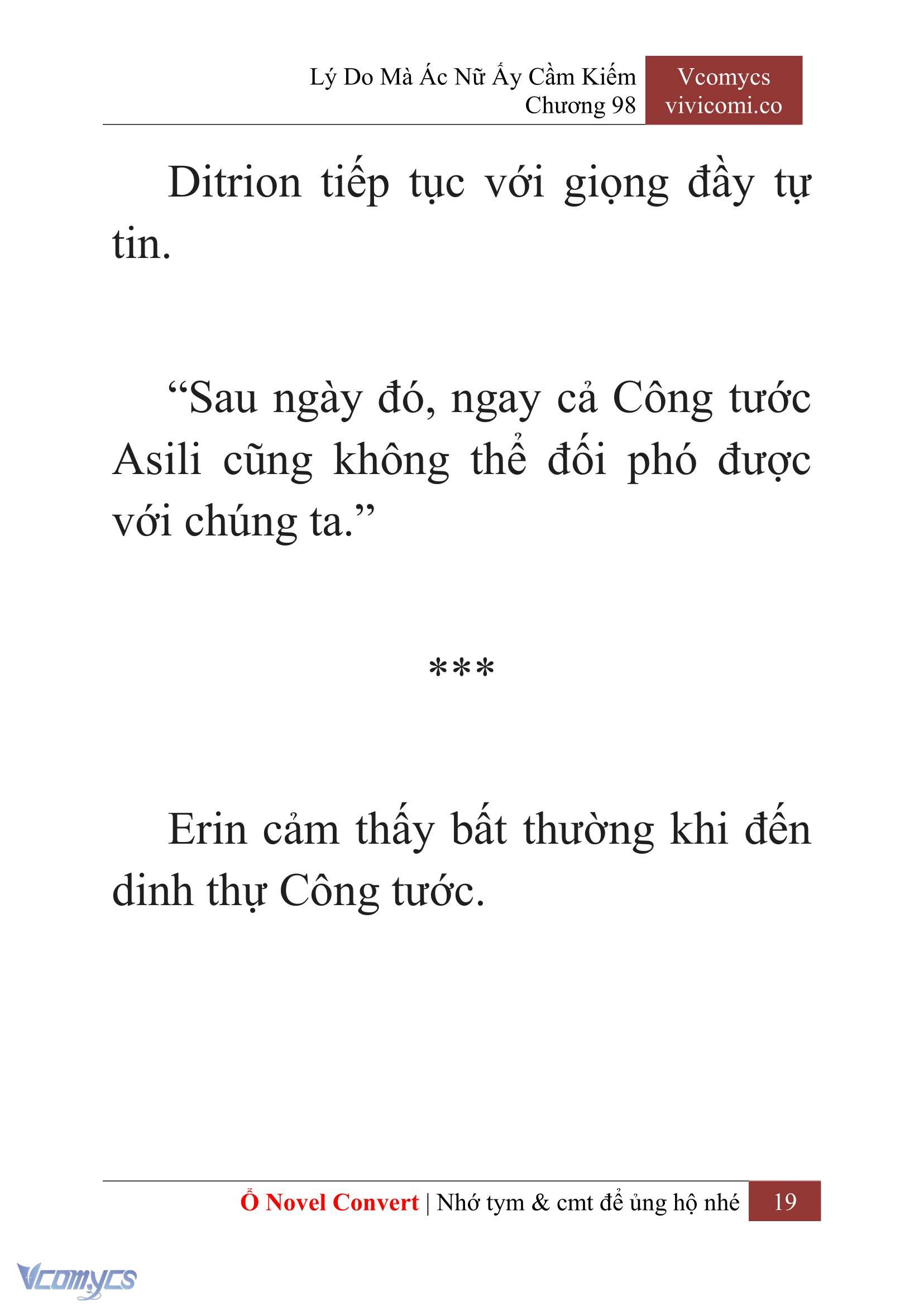 [Novel] Lý Do Mà Ác Nữ Ấy Cầm Kiếm Chap 98 - Trang 2