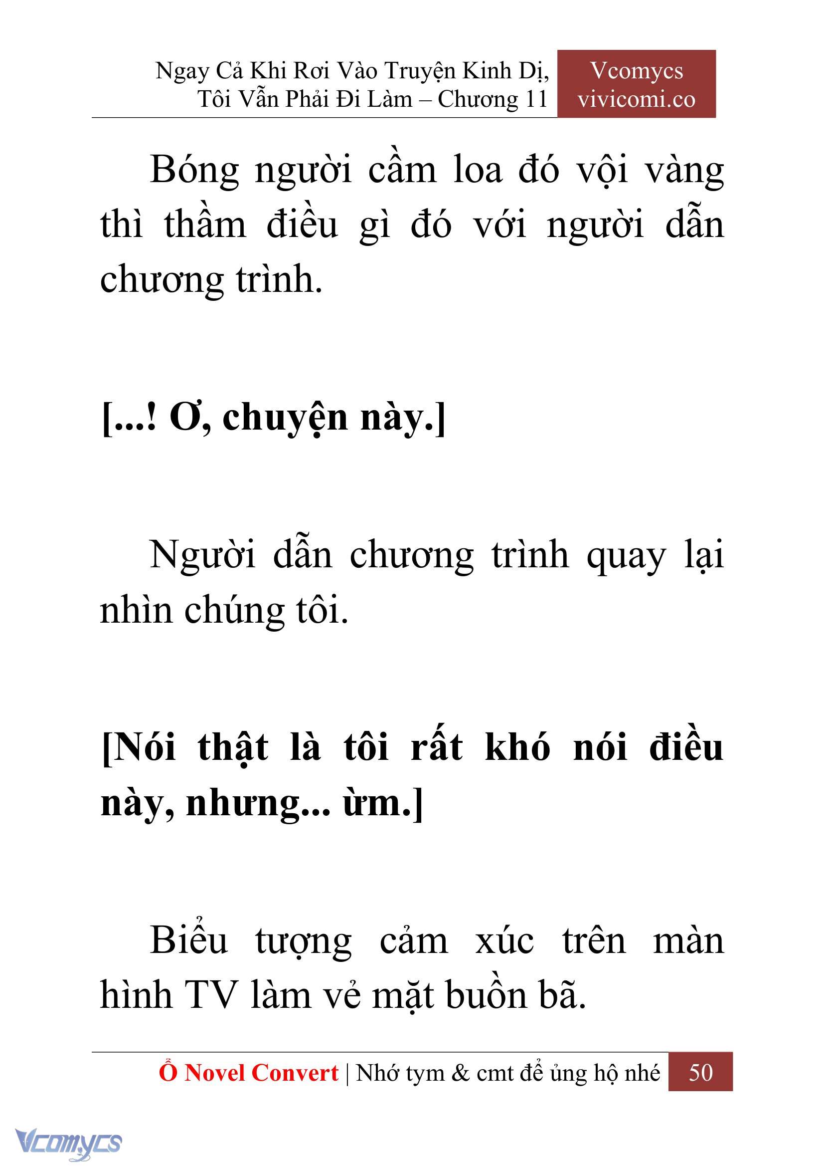 [Novel] Ngay Cả Khi Rơi Vào Truyện Kinh Dị, Tôi Vẫn Phải Đi Làm Chap 11 - Next 