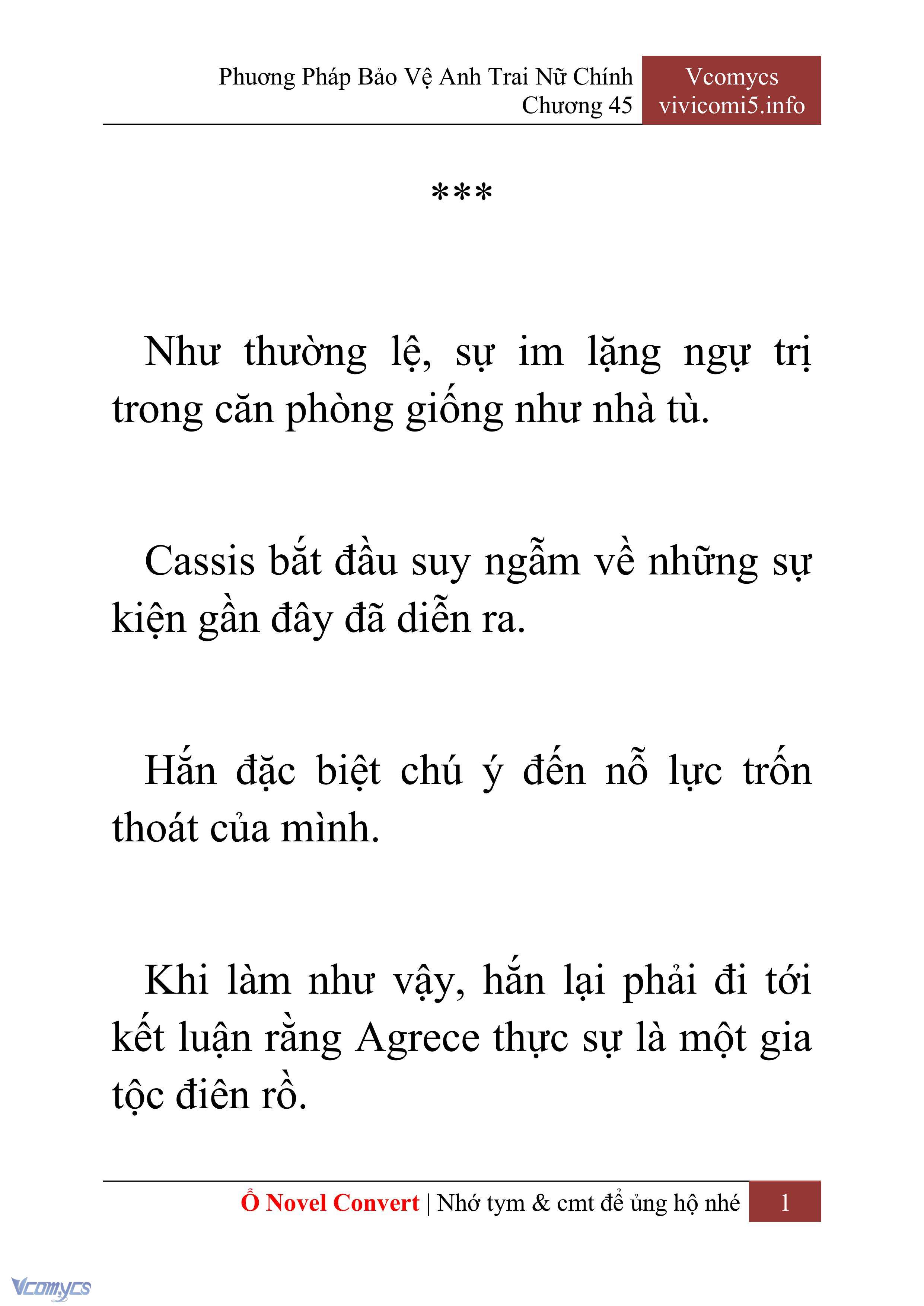 [Novel] Phương Pháp Bảo Vệ Anh Trai Nữ Chính Chap 45 - Trang 2