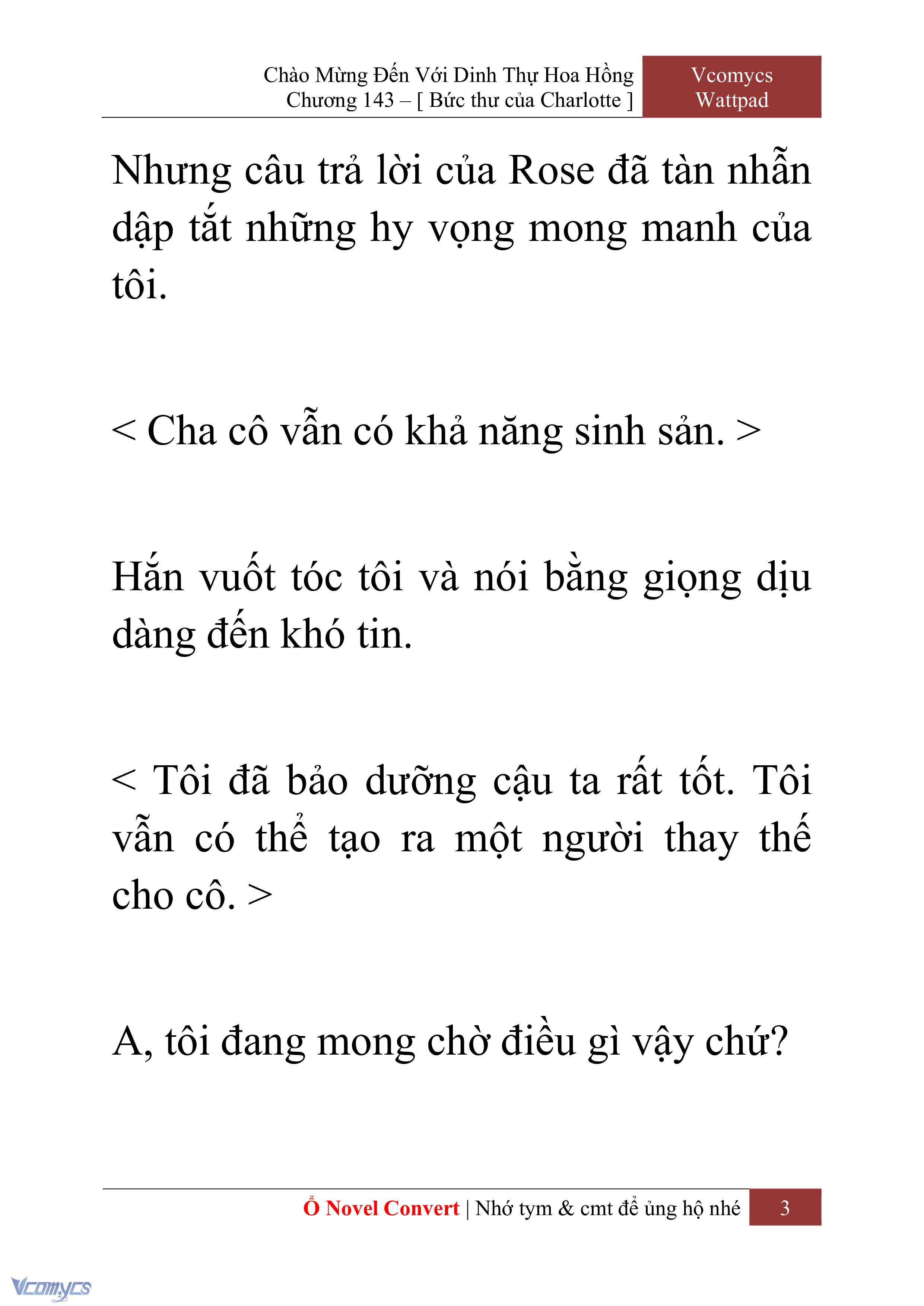 [Novel] Chào Mừng Đến Với Dinh Thự Hoa Hồng Chap 143 - Trang 2