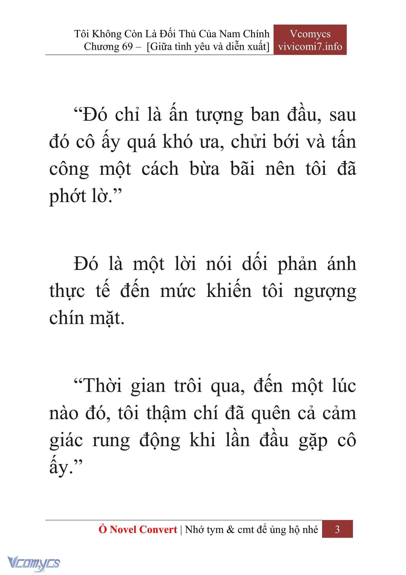 [Novel] Tôi Không Còn Là Đối Thủ Của Nam Chính Chap 69 - Trang 2