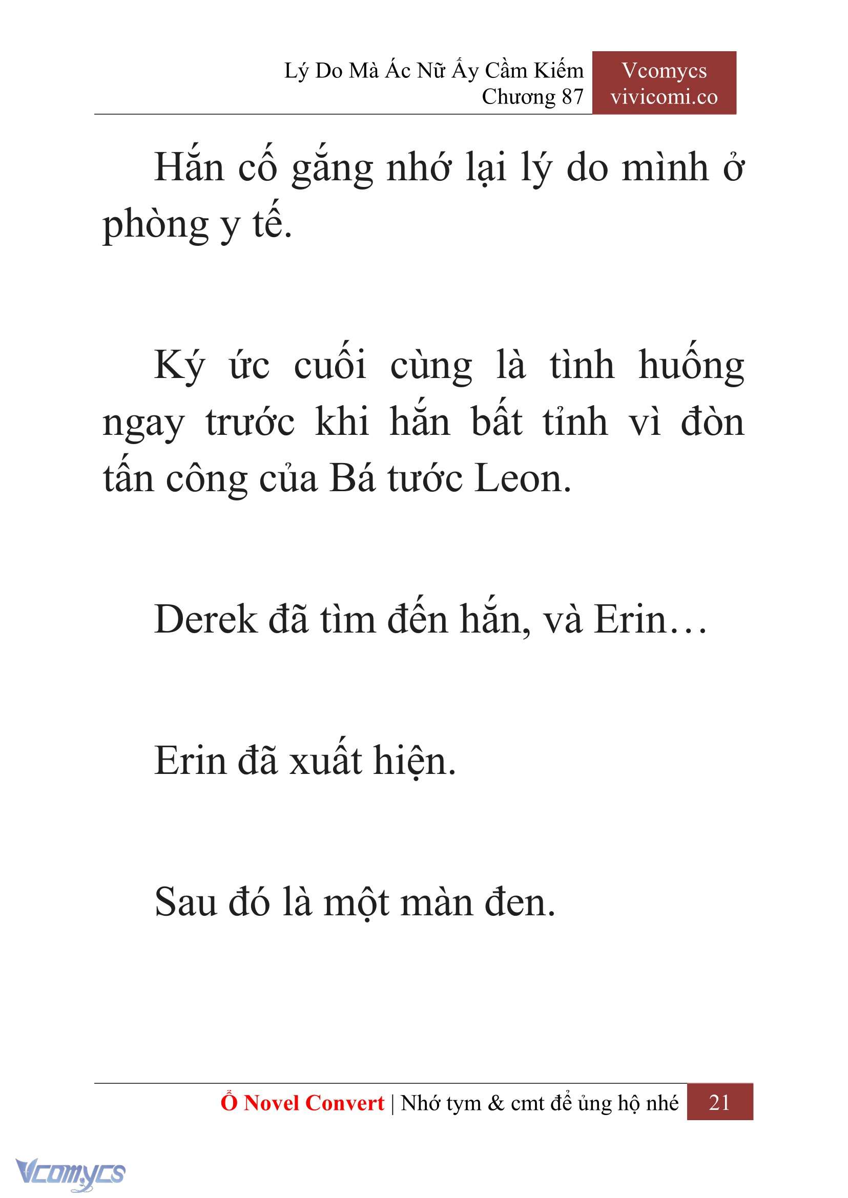 [Novel] Lý Do Mà Ác Nữ Ấy Cầm Kiếm Chap 87 - Trang 2