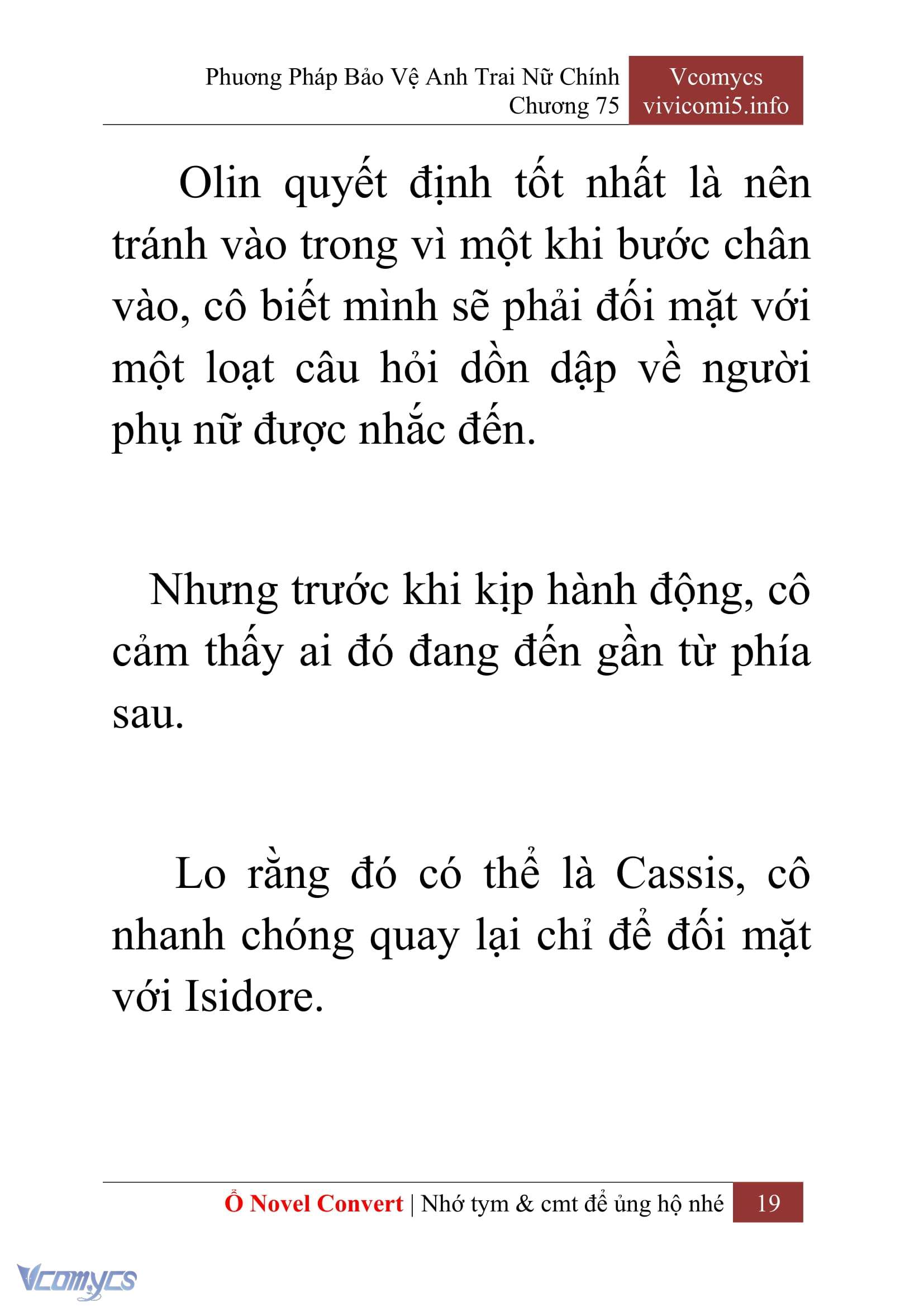 [Novel] Phương Pháp Bảo Vệ Anh Trai Nữ Chính Chap 75 - Trang 2