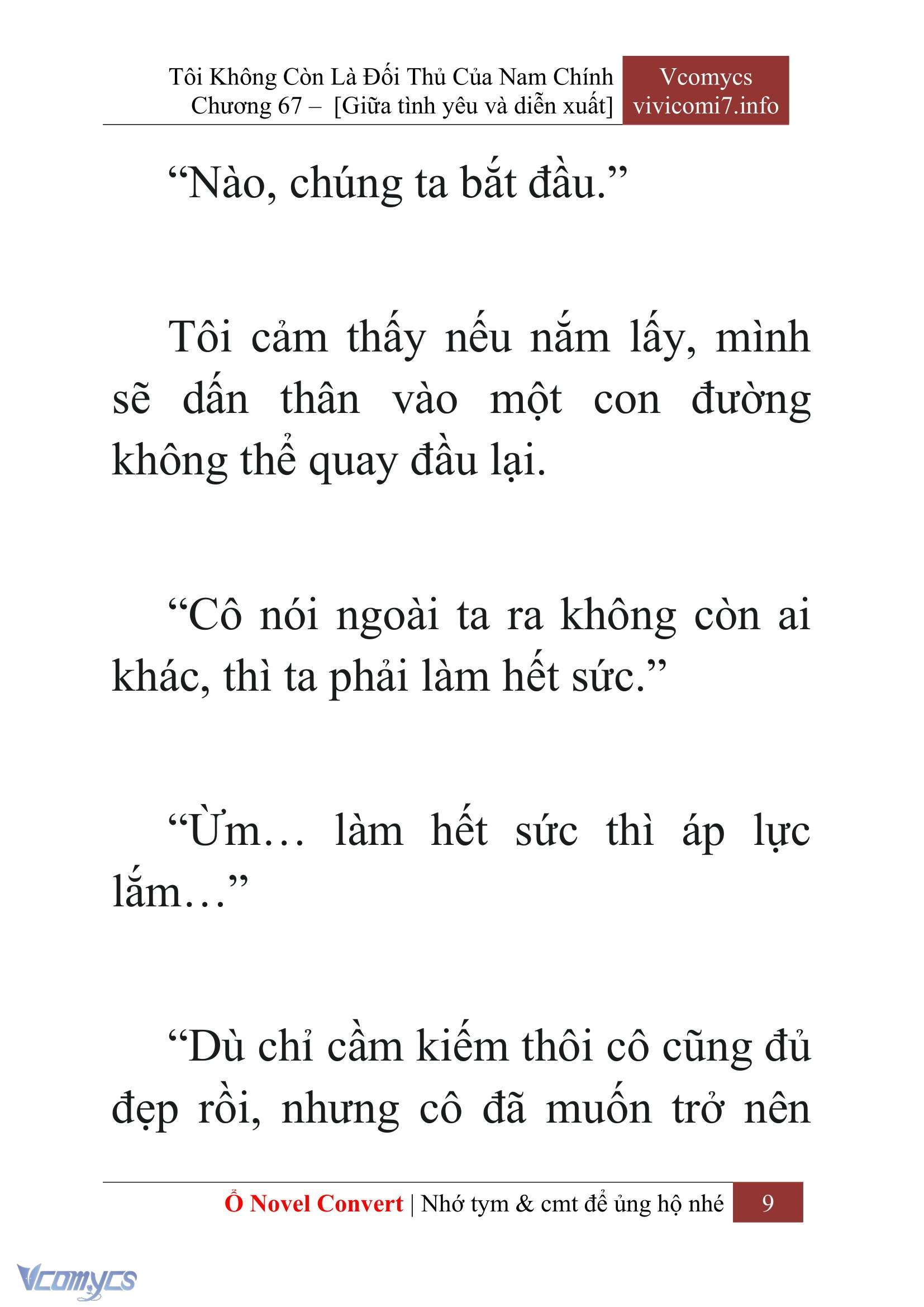 [Novel] Tôi Không Còn Là Đối Thủ Của Nam Chính Chap 67 - Trang 2