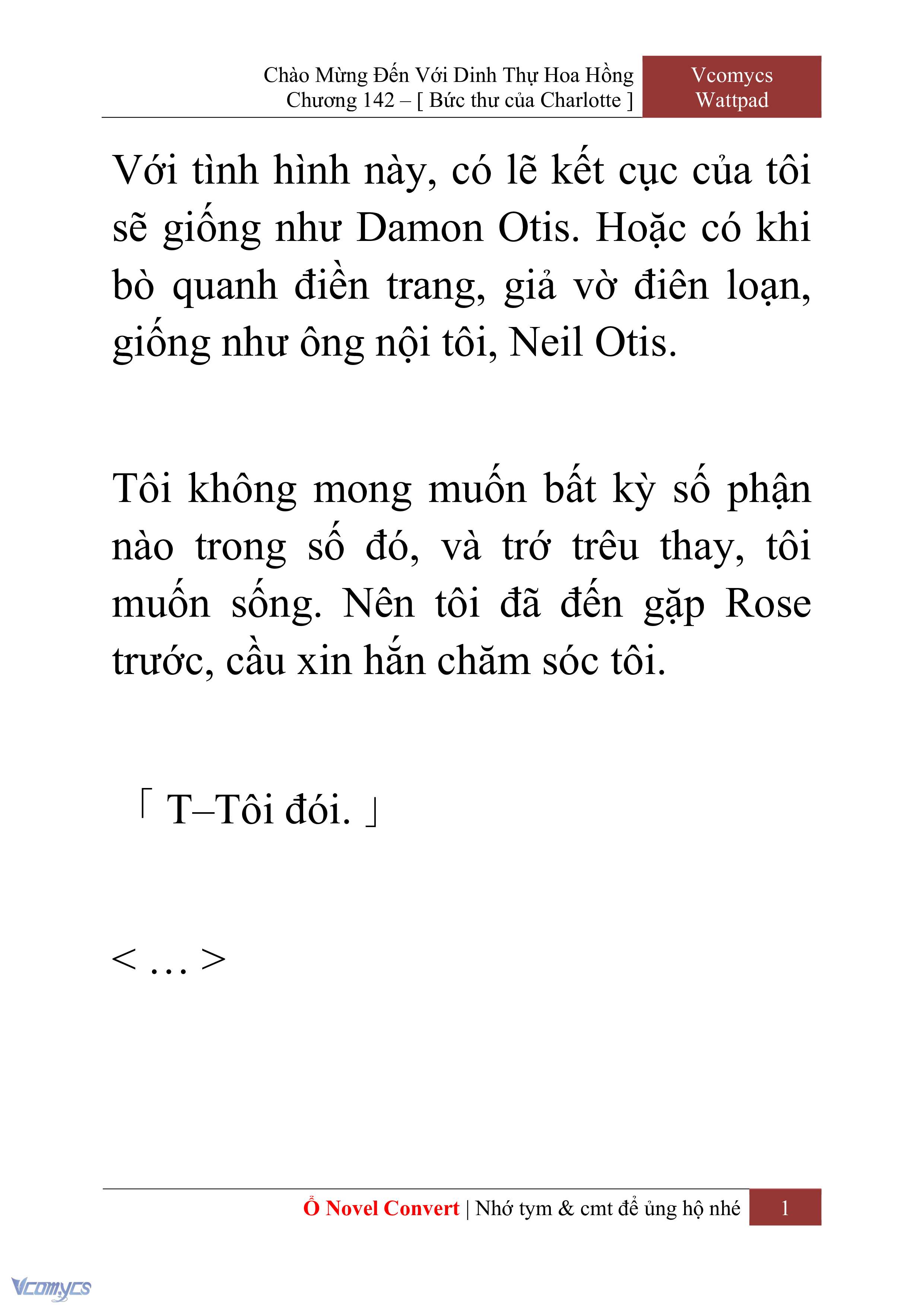 [Novel] Chào Mừng Đến Với Dinh Thự Hoa Hồng Chap 142 - Trang 2