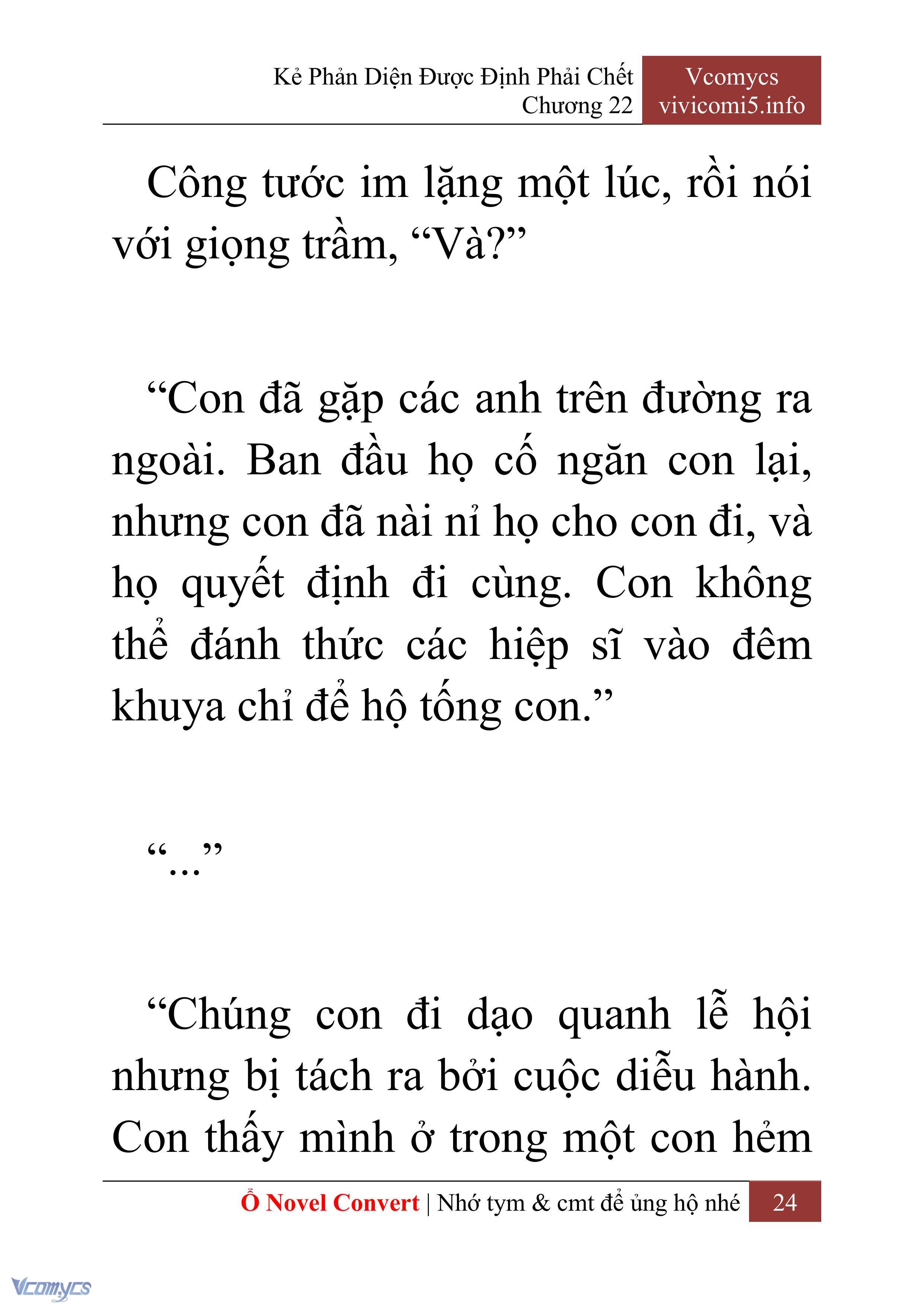 [Novel] Kẻ Phản Diện Được Định Phải Chết Chap 22 - Trang 2