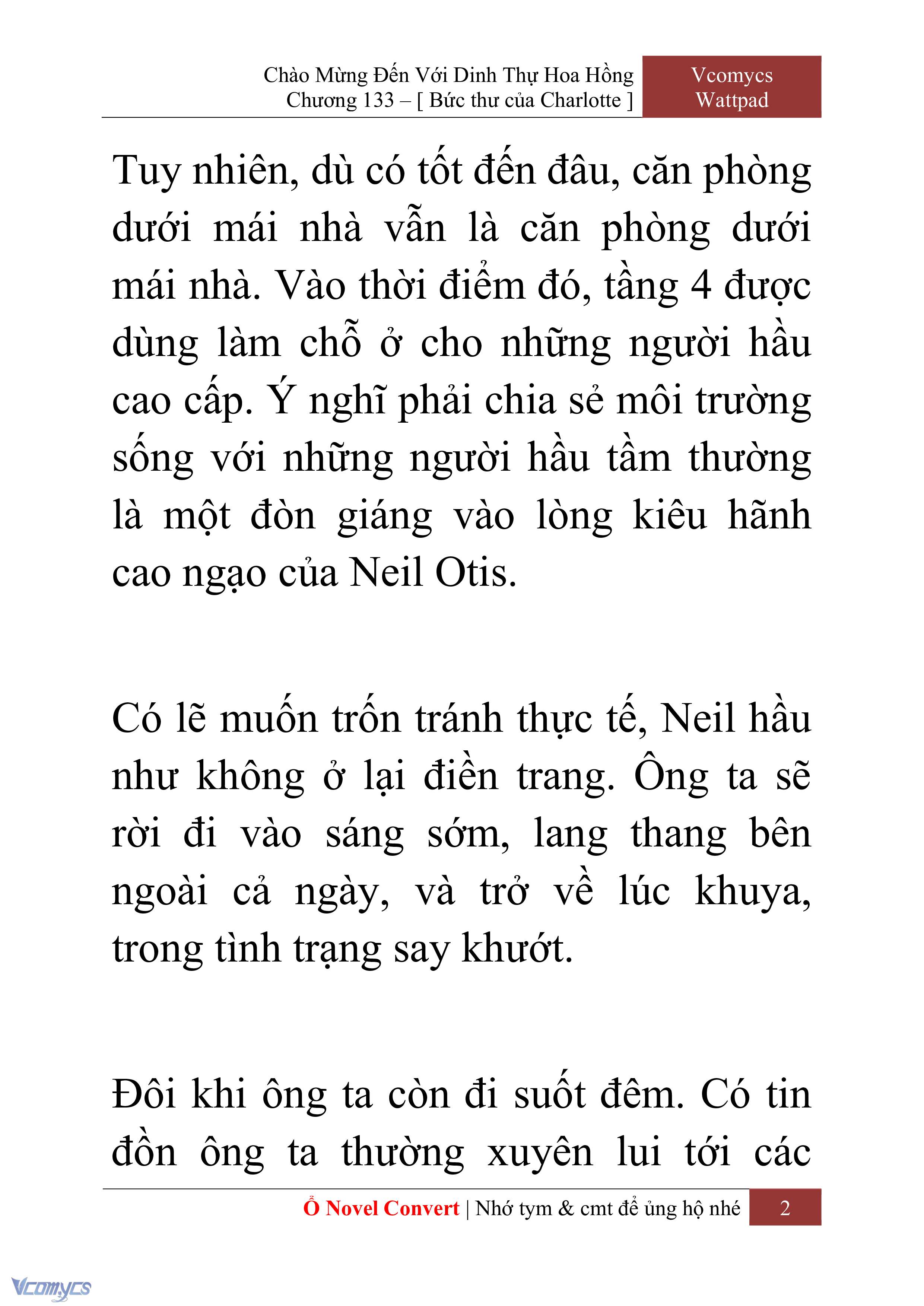 [Novel] Chào Mừng Đến Với Dinh Thự Hoa Hồng Chap 133 - Trang 2