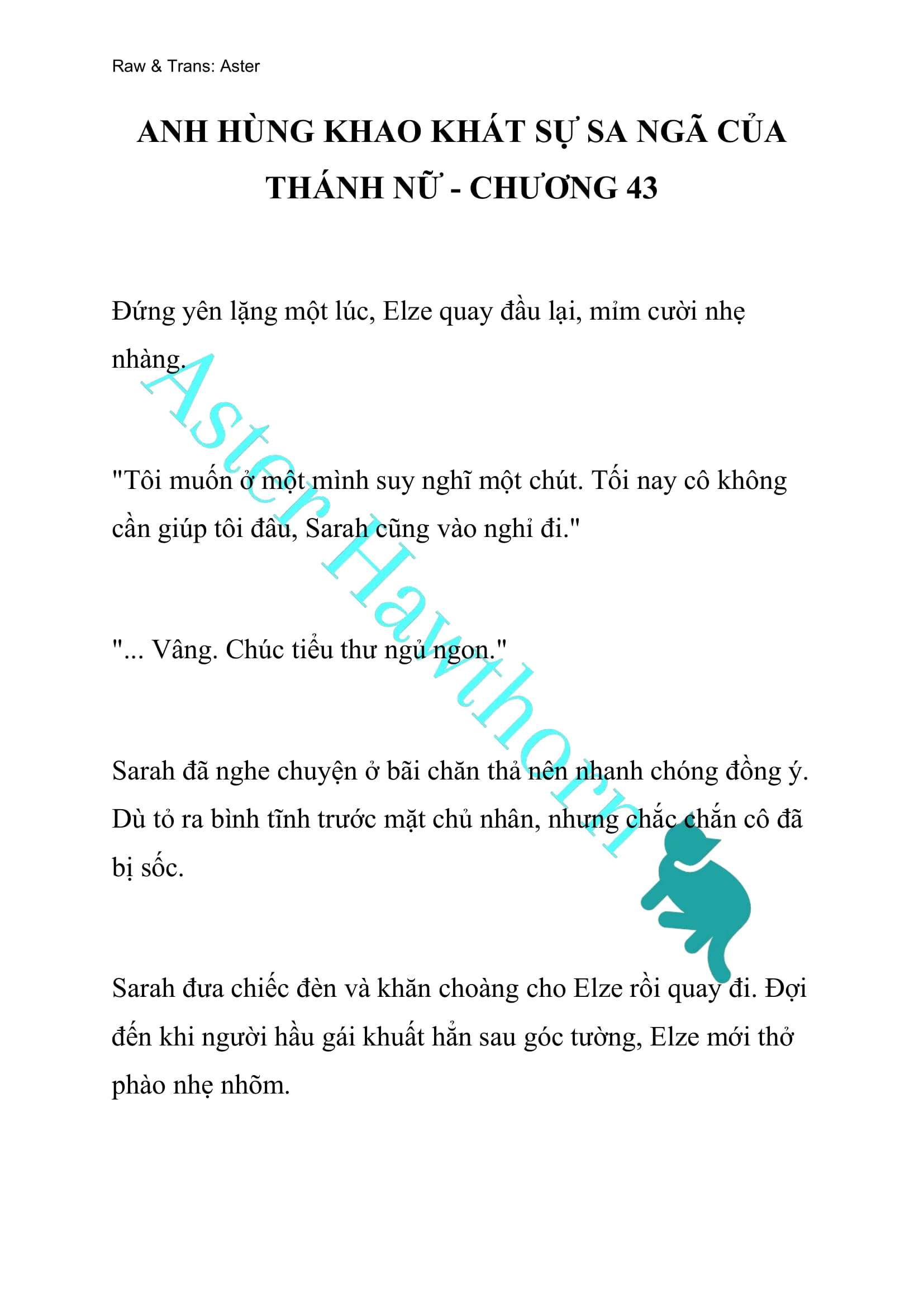 [NOVEL] Anh Hùng Khao Khát Sự Sa Ngã Của Thánh Nữ Chap 43 - Trang 2