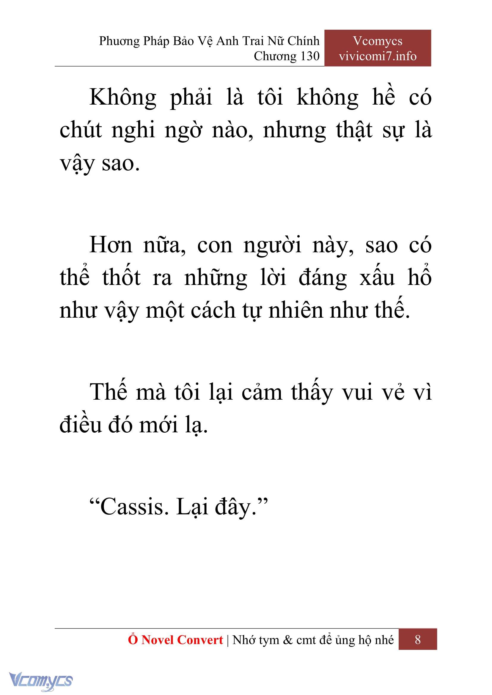 [Novel] Phương Pháp Bảo Vệ Anh Trai Nữ Chính Chap 130 - Trang 2