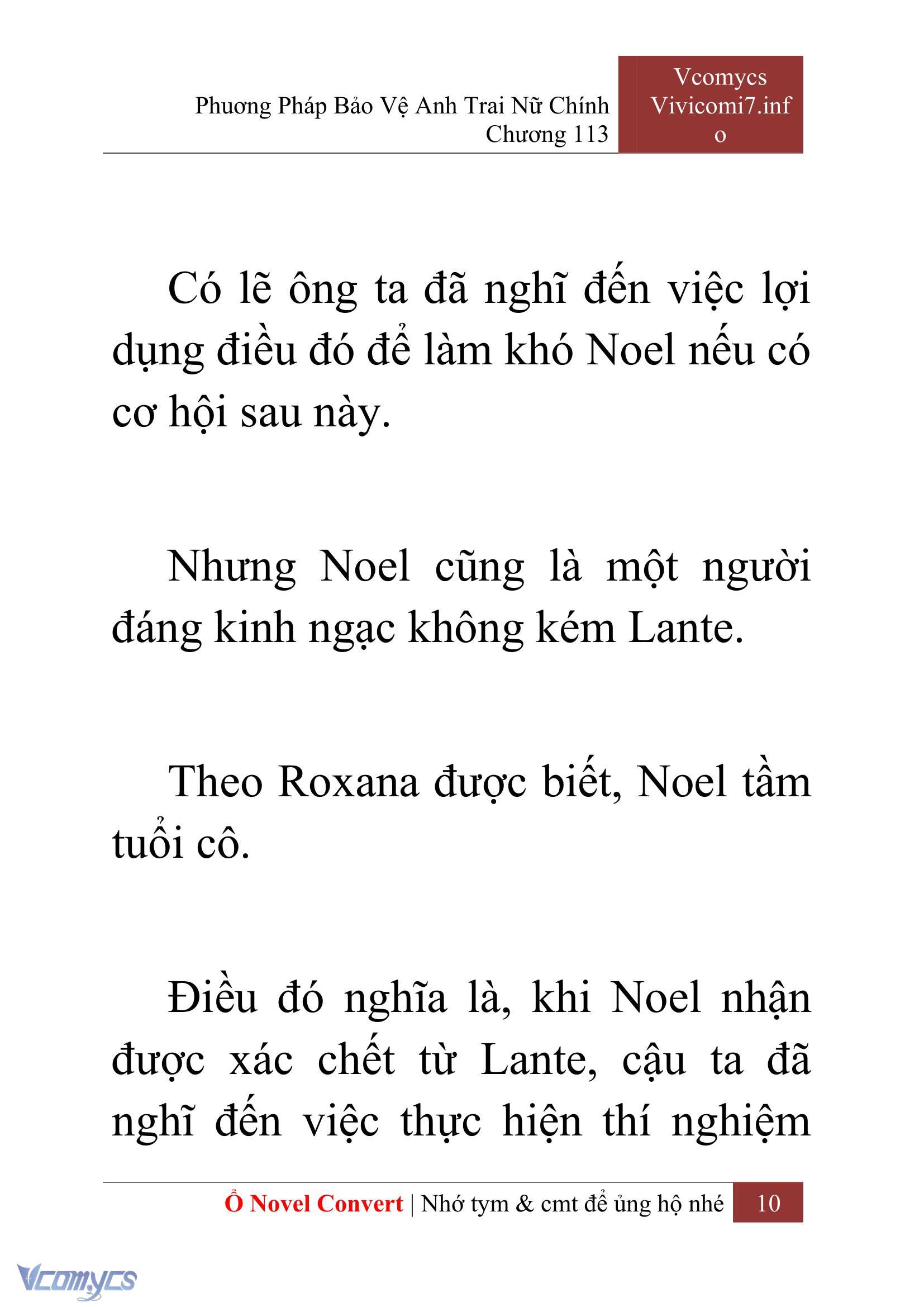 [Novel] Phương Pháp Bảo Vệ Anh Trai Nữ Chính Chap 113 - Trang 2