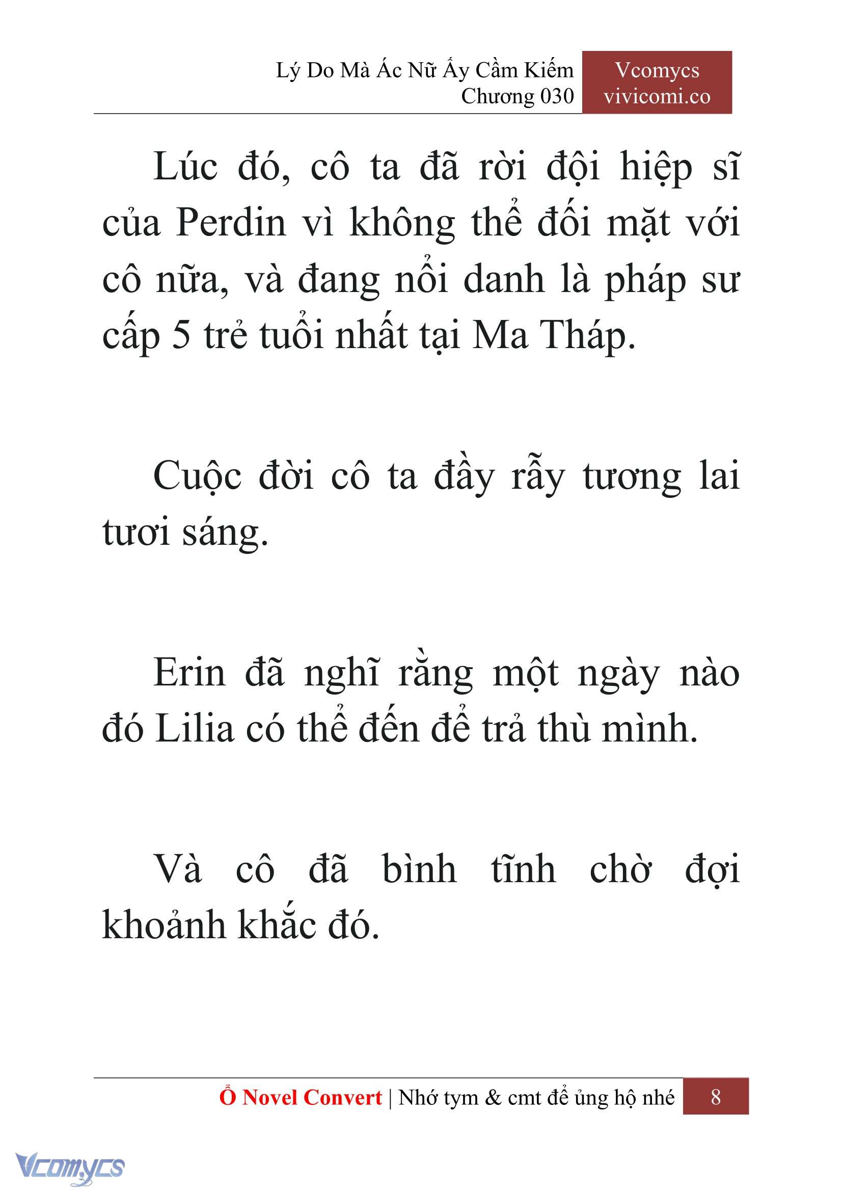 [Novel] Lý Do Mà Ác Nữ Ấy Cầm Kiếm Chap 30 - Trang 2
