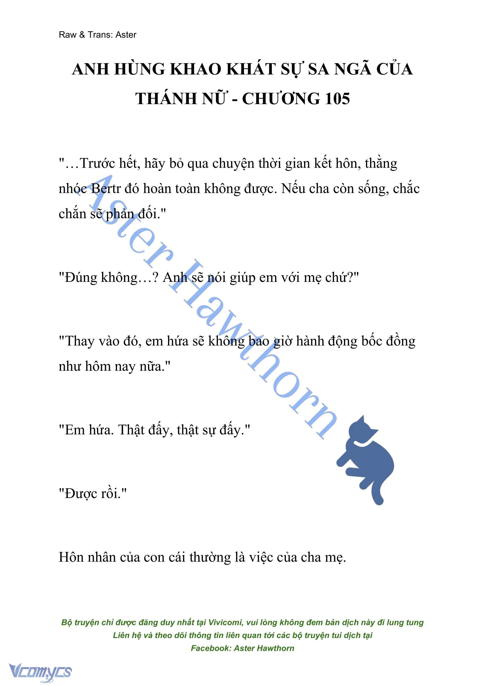 [NOVEL] Anh Hùng Khao Khát Sự Sa Ngã Của Thánh Nữ Chap 105 - Trang 2