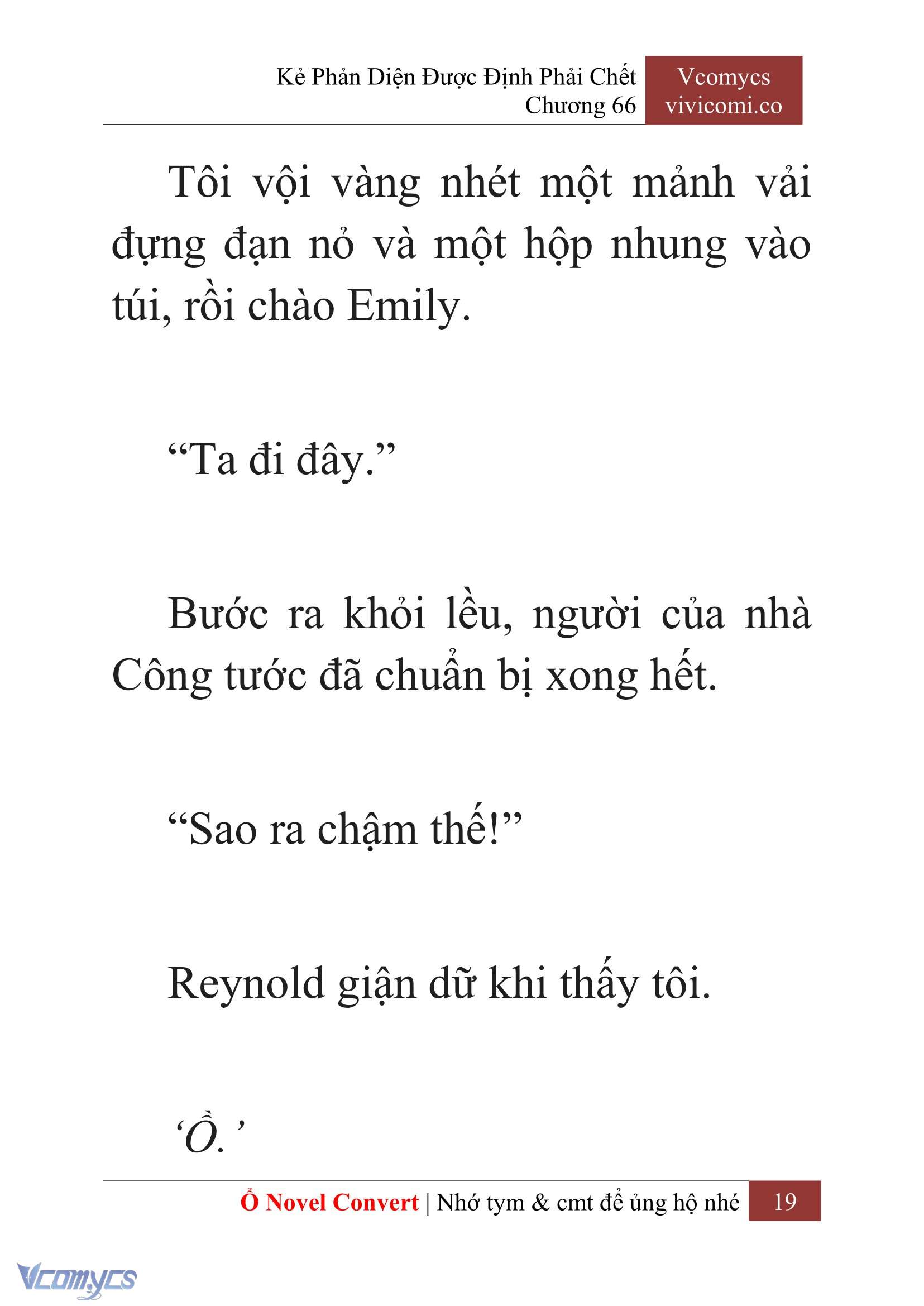 [Novel] Kẻ Phản Diện Được Định Phải Chết Chap 66 - Trang 2