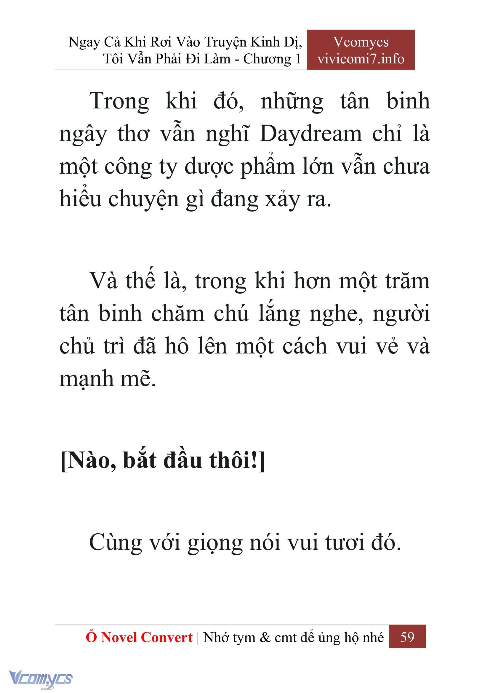 [Novel] Ngay Cả Khi Rơi Vào Truyện Kinh Dị, Tôi Vẫn Phải Đi Làm Chap 1 - Next Chap 2