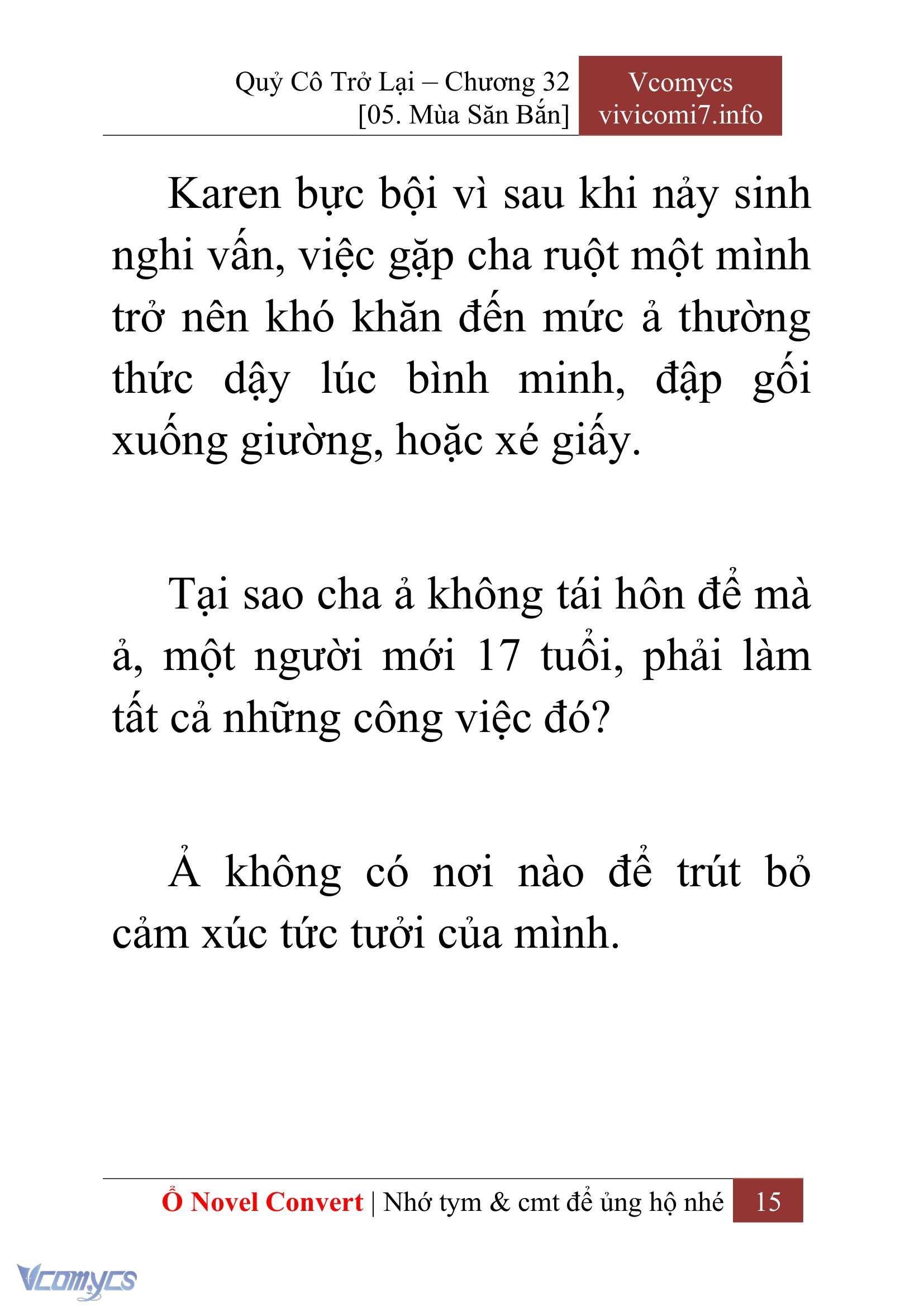 [Novel] Quý Cô Trở Lại Chap 32 - Trang 2