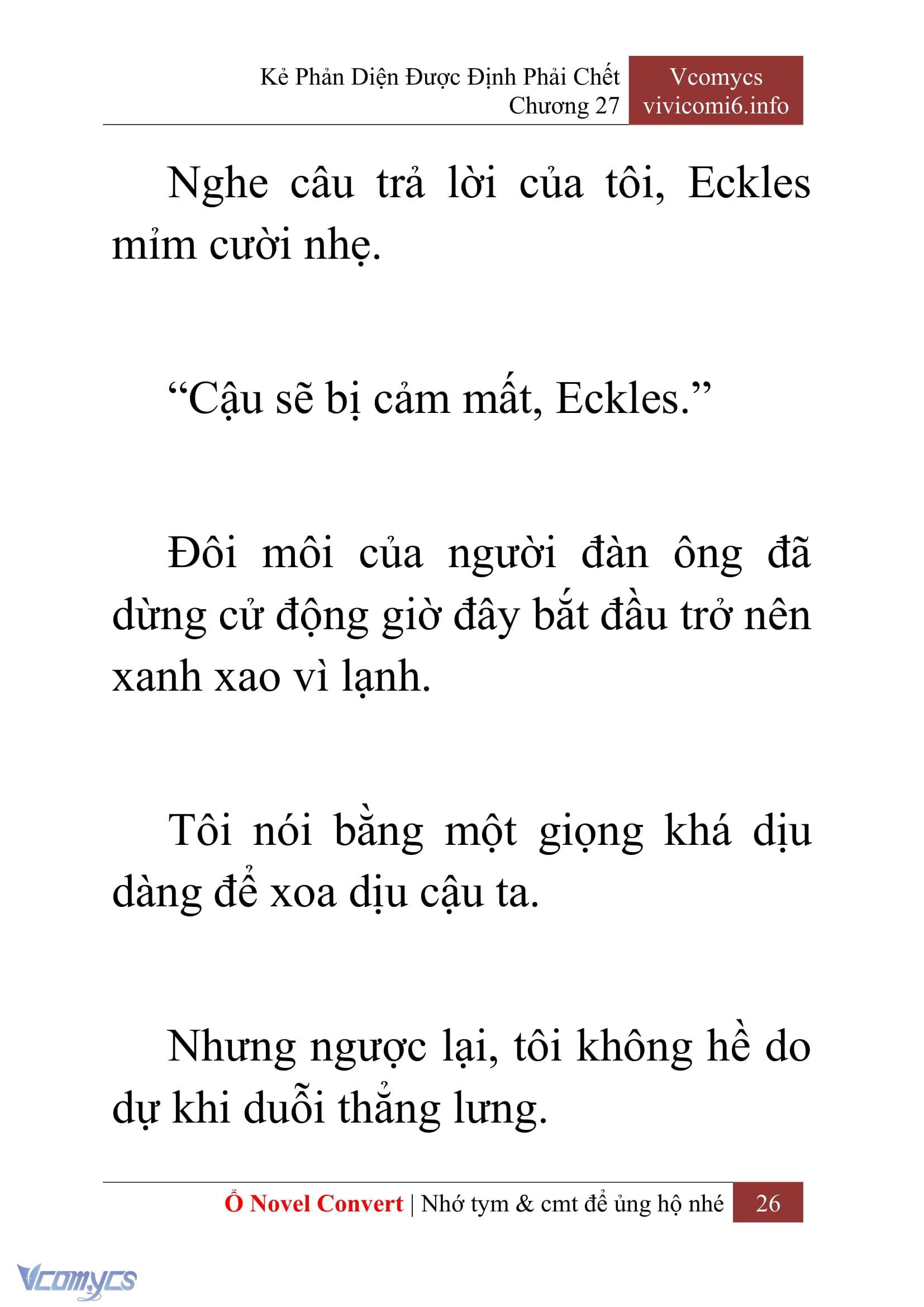 [Novel] Kẻ Phản Diện Được Định Phải Chết Chap 27 - Trang 2
