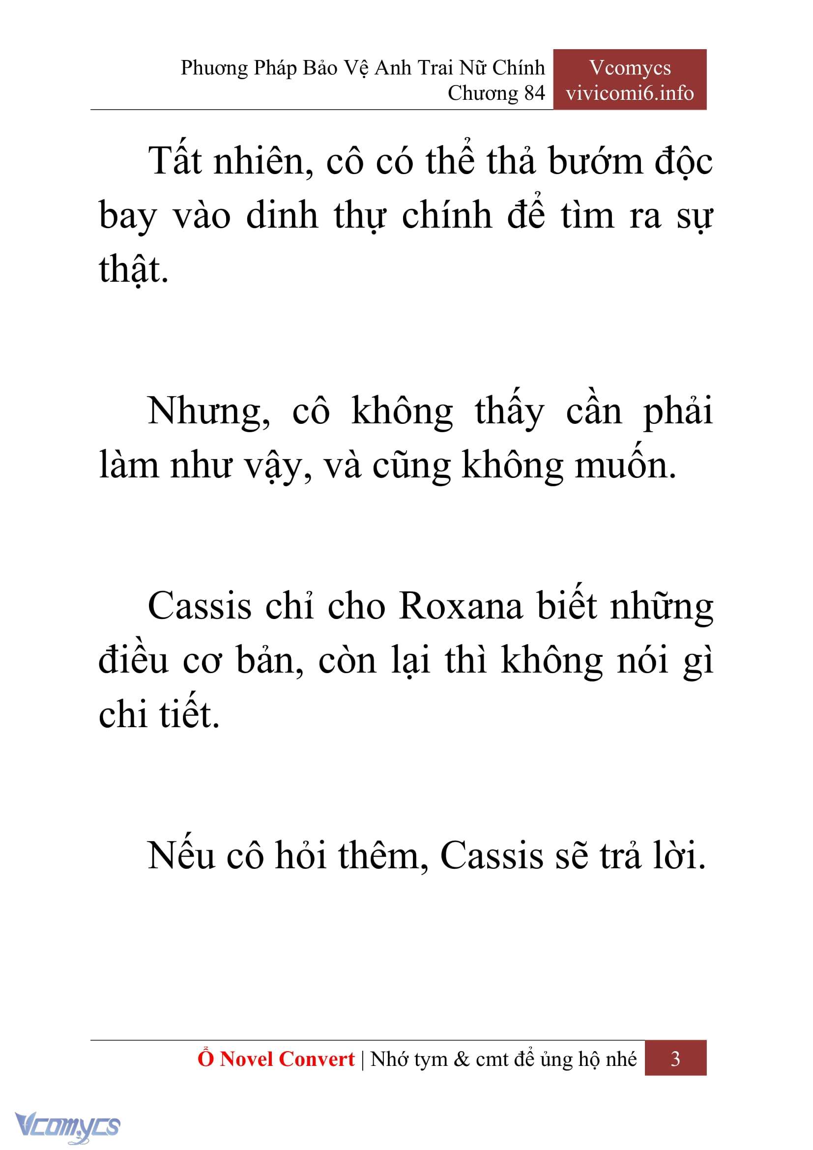 [Novel] Phương Pháp Bảo Vệ Anh Trai Nữ Chính Chap 84 - Trang 2
