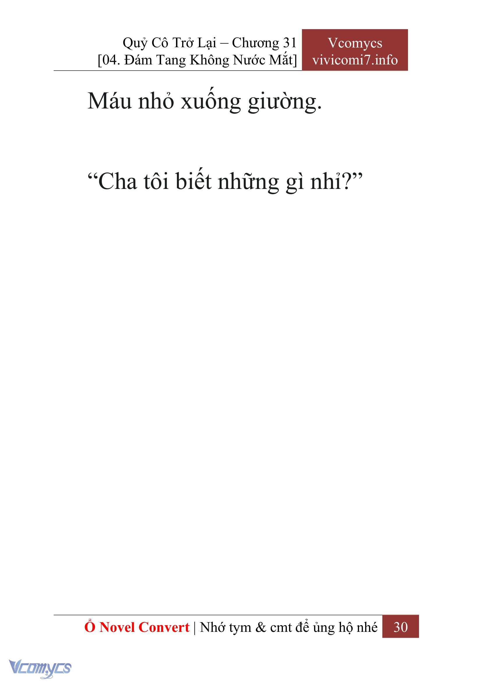 [Novel] Quý Cô Trở Lại Chap 31 - Trang 2