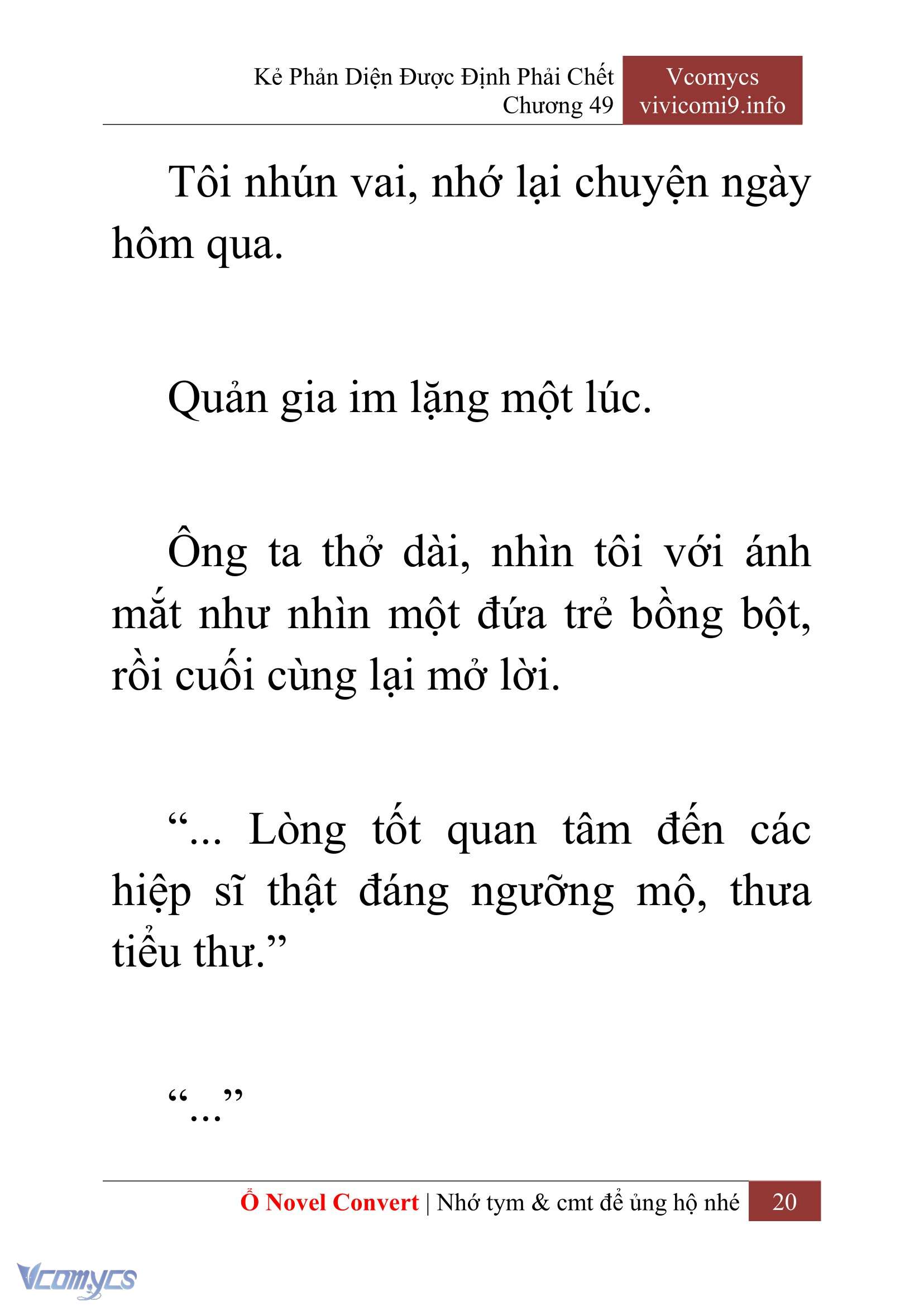 [Novel] Kẻ Phản Diện Được Định Phải Chết Chap 49 - Trang 2