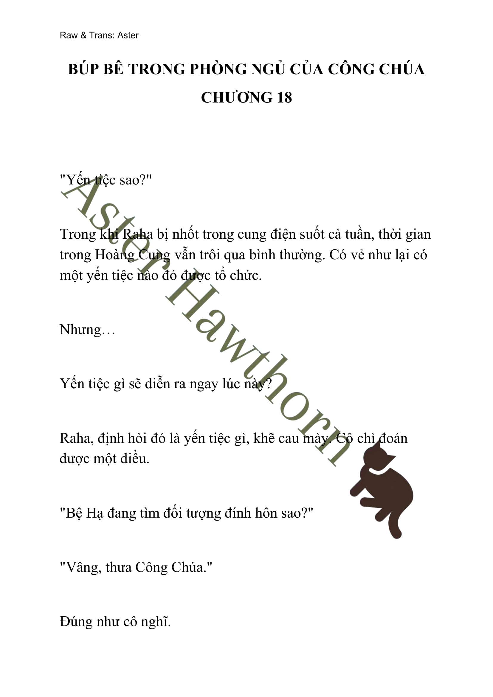 [NOVEL] Búp Bê Trong Phòng Ngủ Của Công Chúa Chap 18 - Trang 2