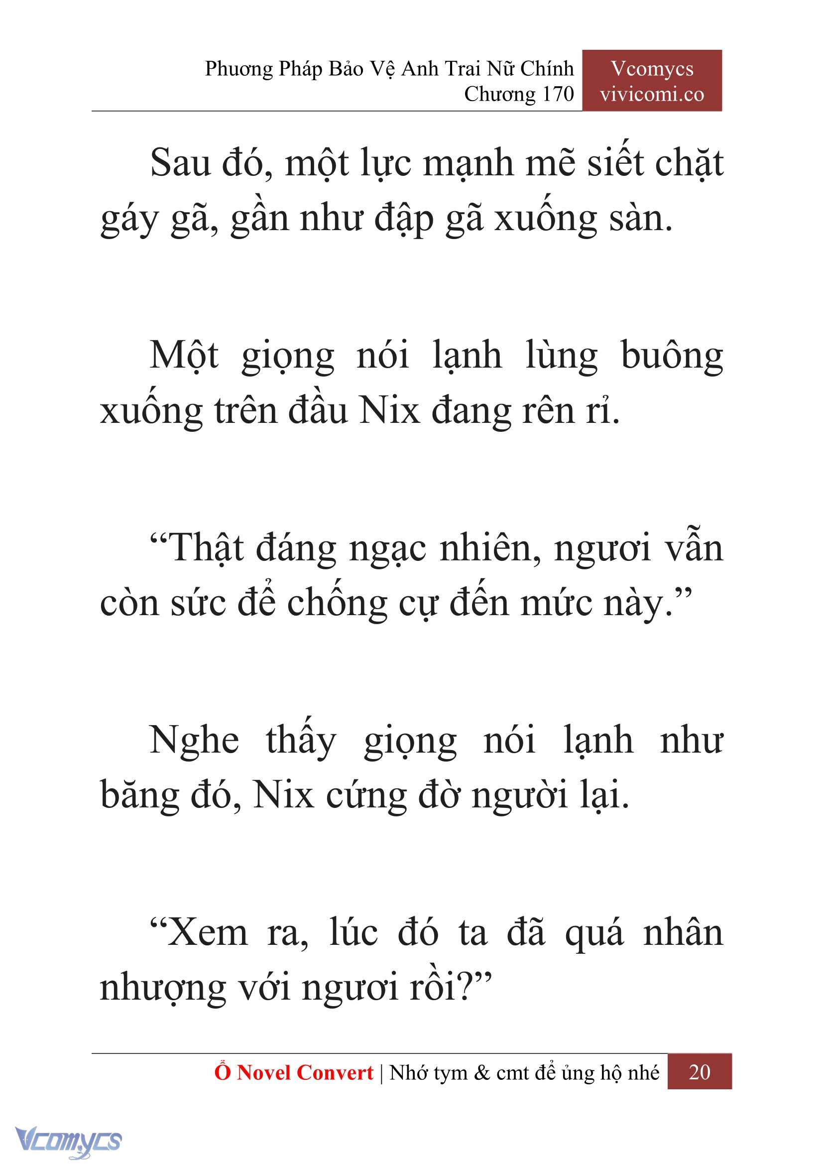 [Novel] Phương Pháp Bảo Vệ Anh Trai Nữ Chính Chap 170 - Trang 2
