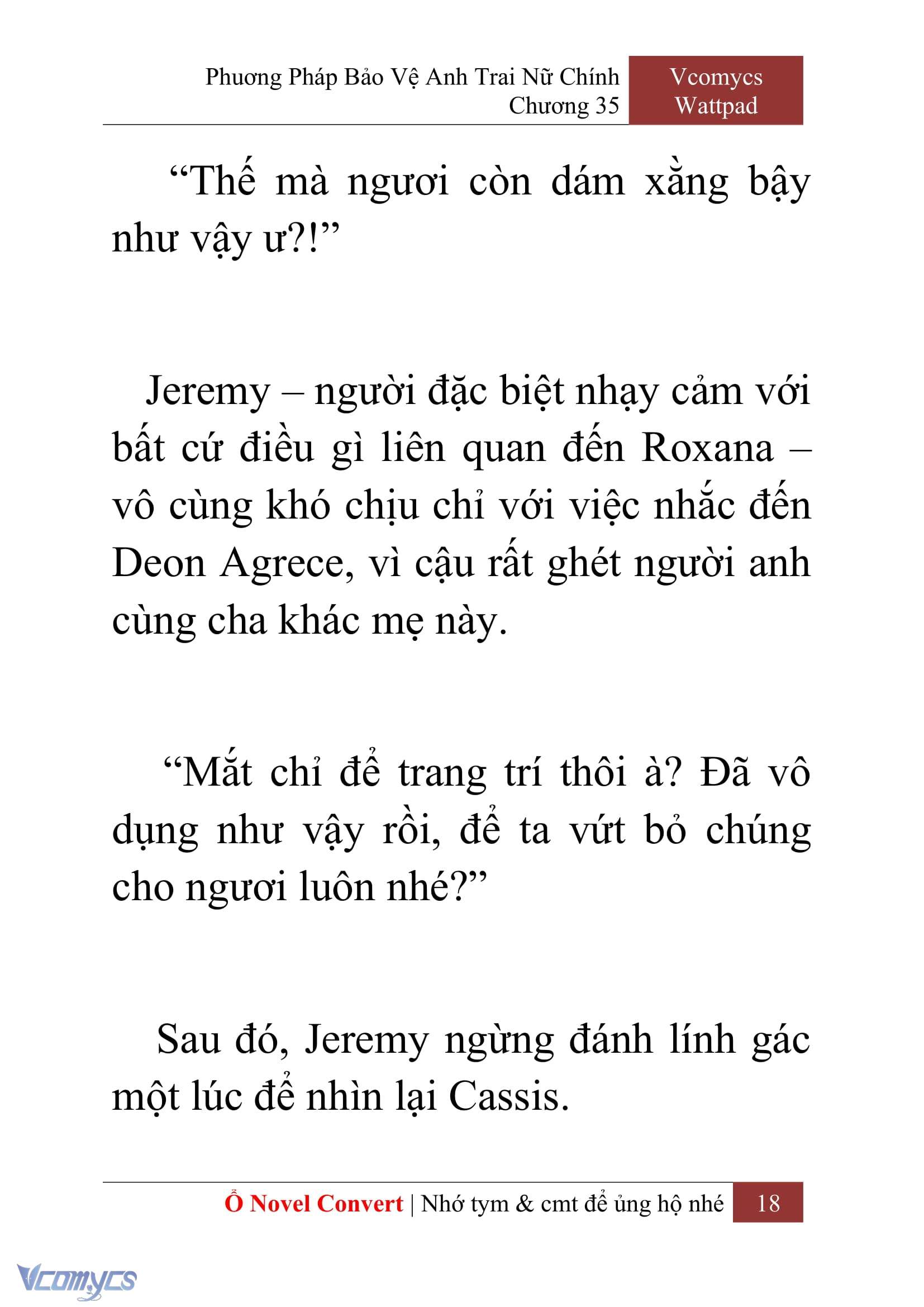 [Novel] Phương Pháp Bảo Vệ Anh Trai Nữ Chính Chap 35 - Trang 2