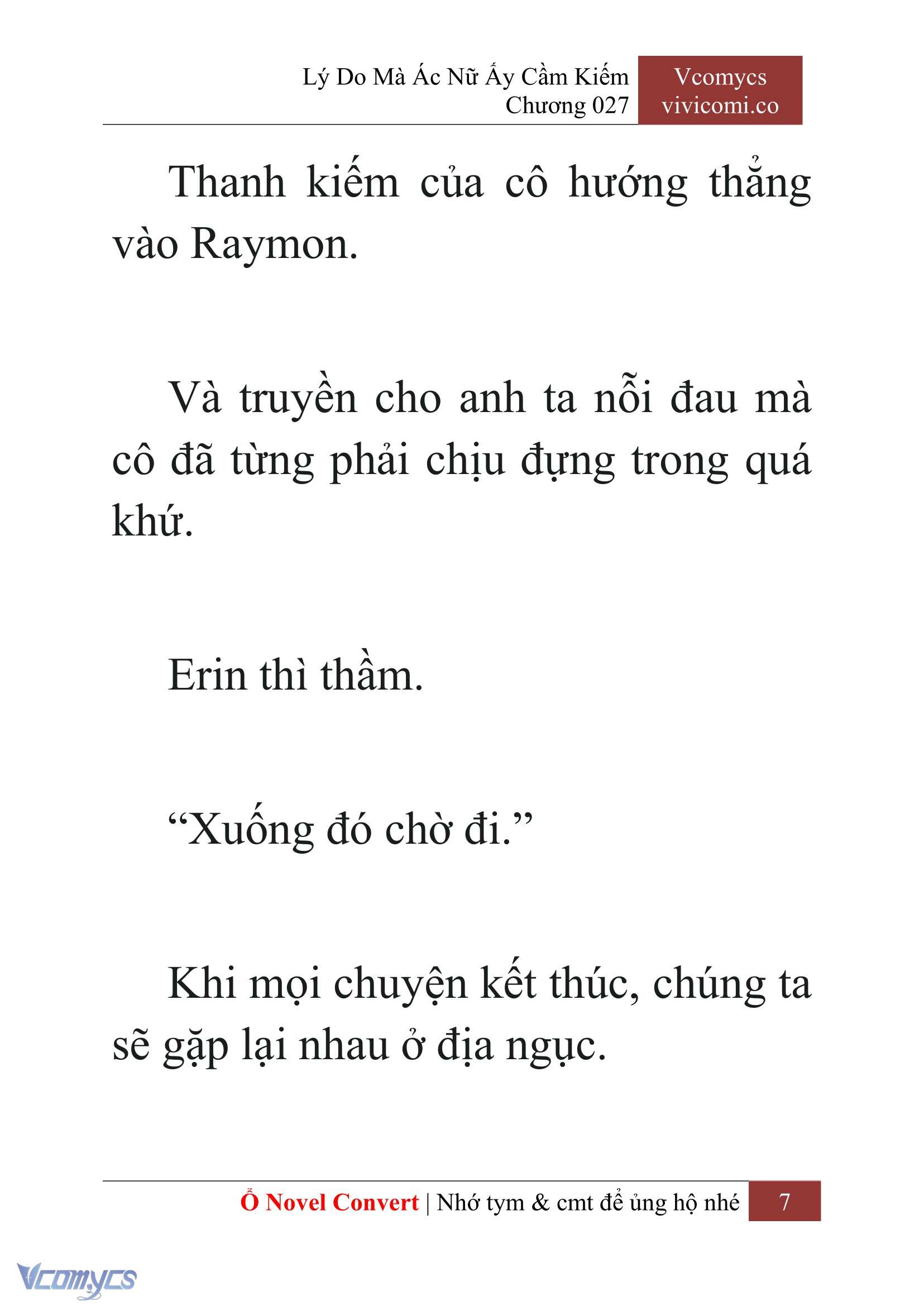 [Novel] Lý Do Mà Ác Nữ Ấy Cầm Kiếm Chap 27 - Trang 2