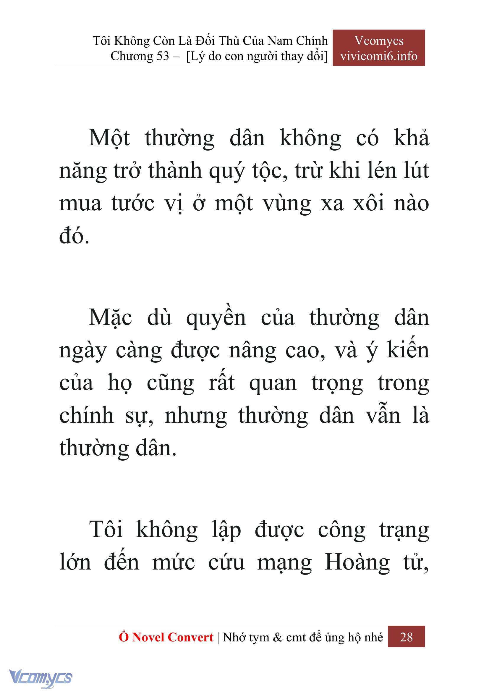[Novel] Tôi Không Còn Là Đối Thủ Của Nam Chính Chap 53 - Trang 2