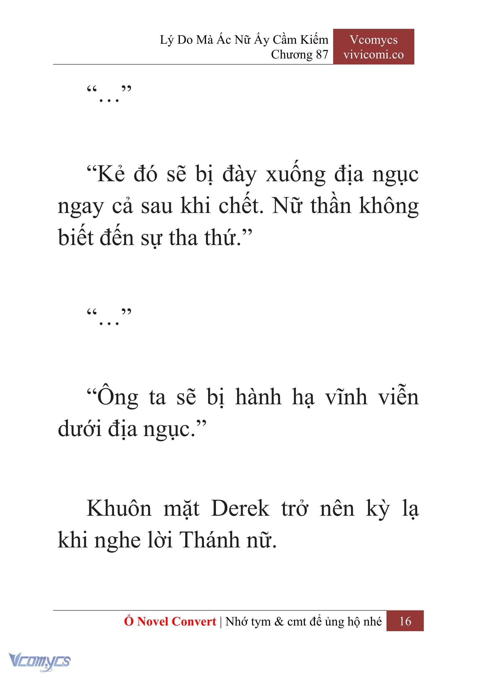 [Novel] Lý Do Mà Ác Nữ Ấy Cầm Kiếm Chap 87 - Trang 2